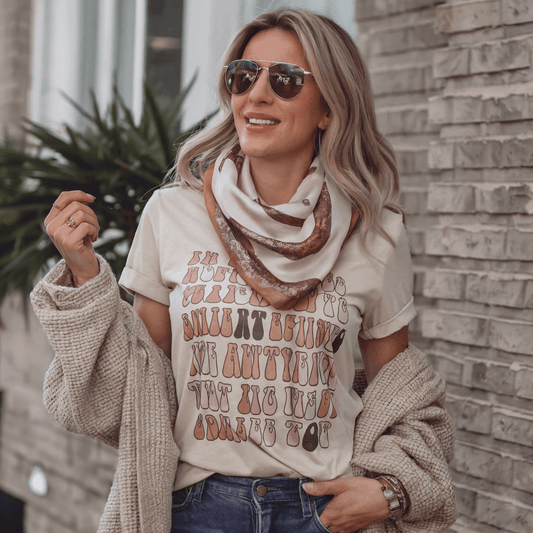 How to Elevate Your Graphic T-Shirt & Sweatshirt Game with a Scarf