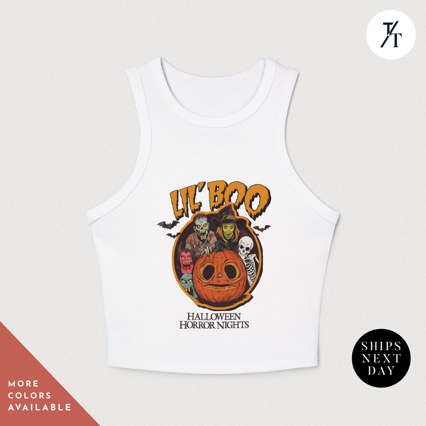 Horror Nights 2024 "Lil Boo" Racer Tank Top for woman