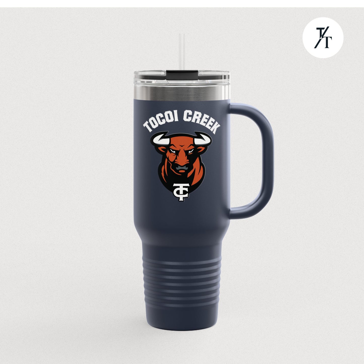 Tocoi Creek 40oz Toro Travel Tumbler – Insulated School Spirit Mug with Handle