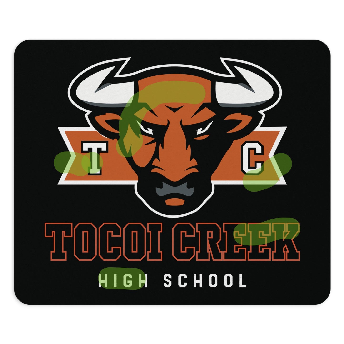 Tocoi Creek High School Mouse Pad – Toro Mascot Desk Mat (Round or Rectangle)