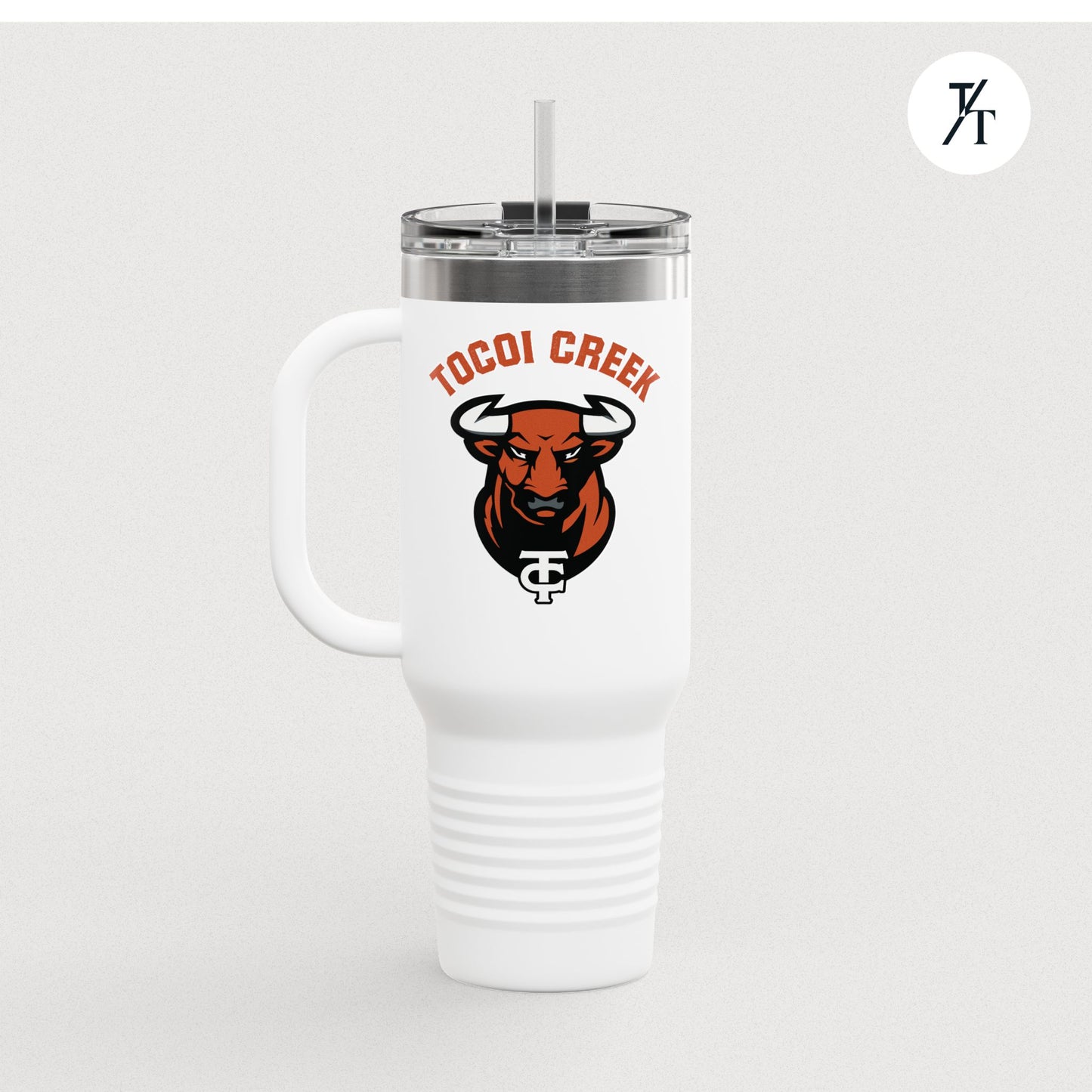 Tocoi Creek 40oz Toro Travel Tumbler – Insulated School Spirit Mug with Handle