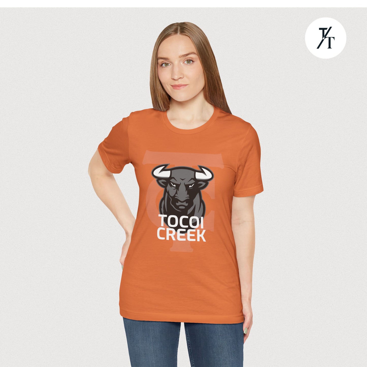 Mono Shadow Toro Tee – Tocoi Creek High School Bull Shirt