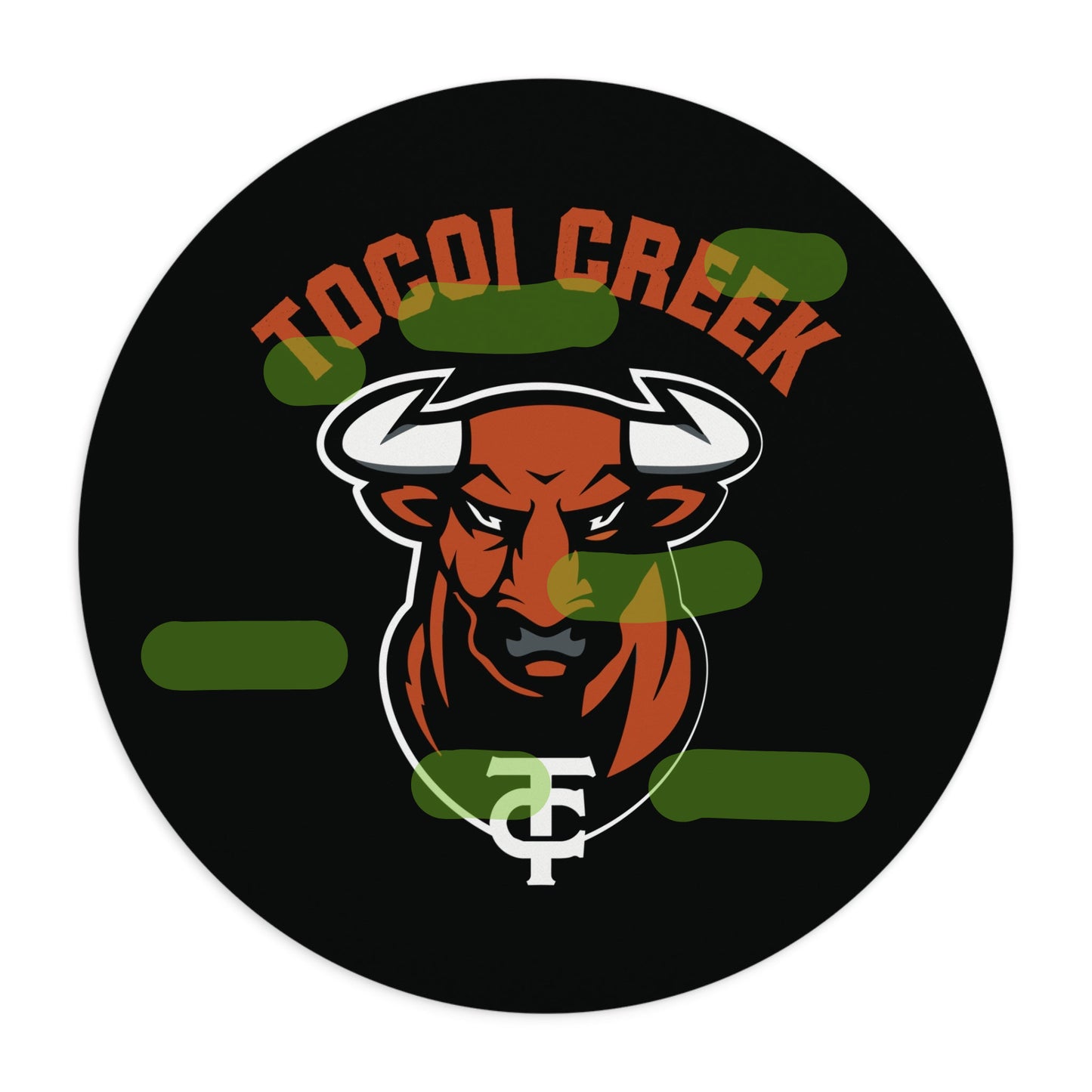 Tocoi Creek High School Mouse Pad – Toro Mascot Desk Mat (Round or Rectangle)