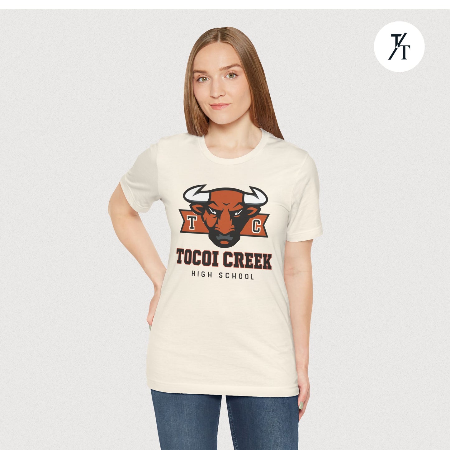 TC Toro Block Head Tee – Tocoi Creek High School Spirit Shirt