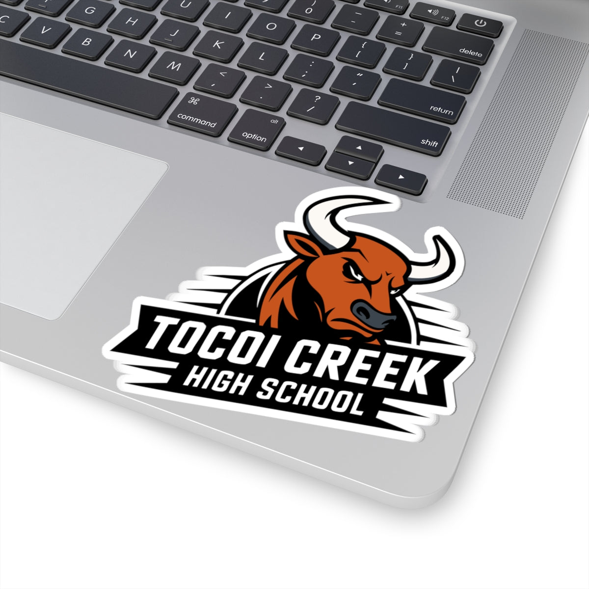 Angled Toro Mascot Sticker – Tocoi Creek Spirit Decal