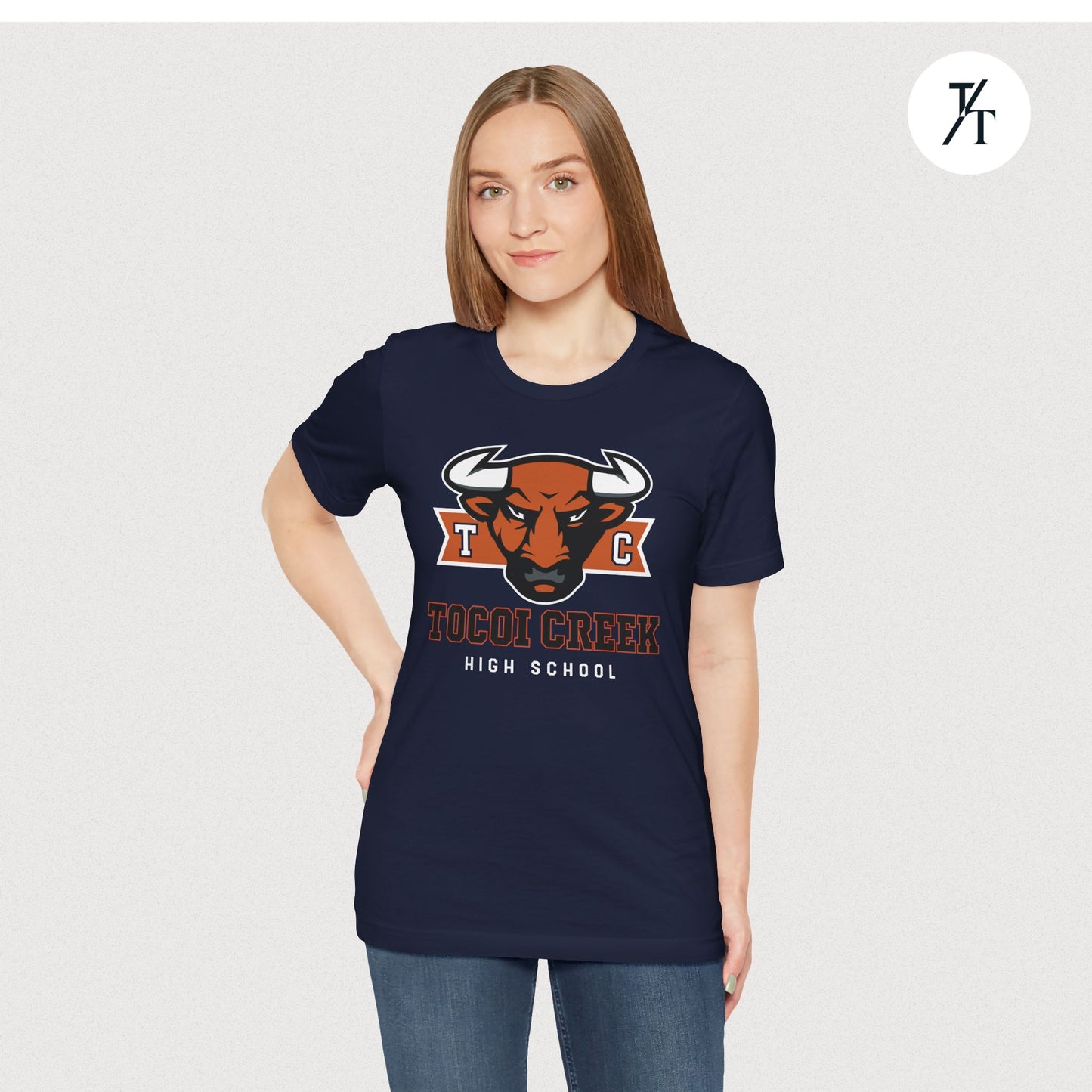 TC Toro Block Head Tee – Tocoi Creek High School Spirit Shirt