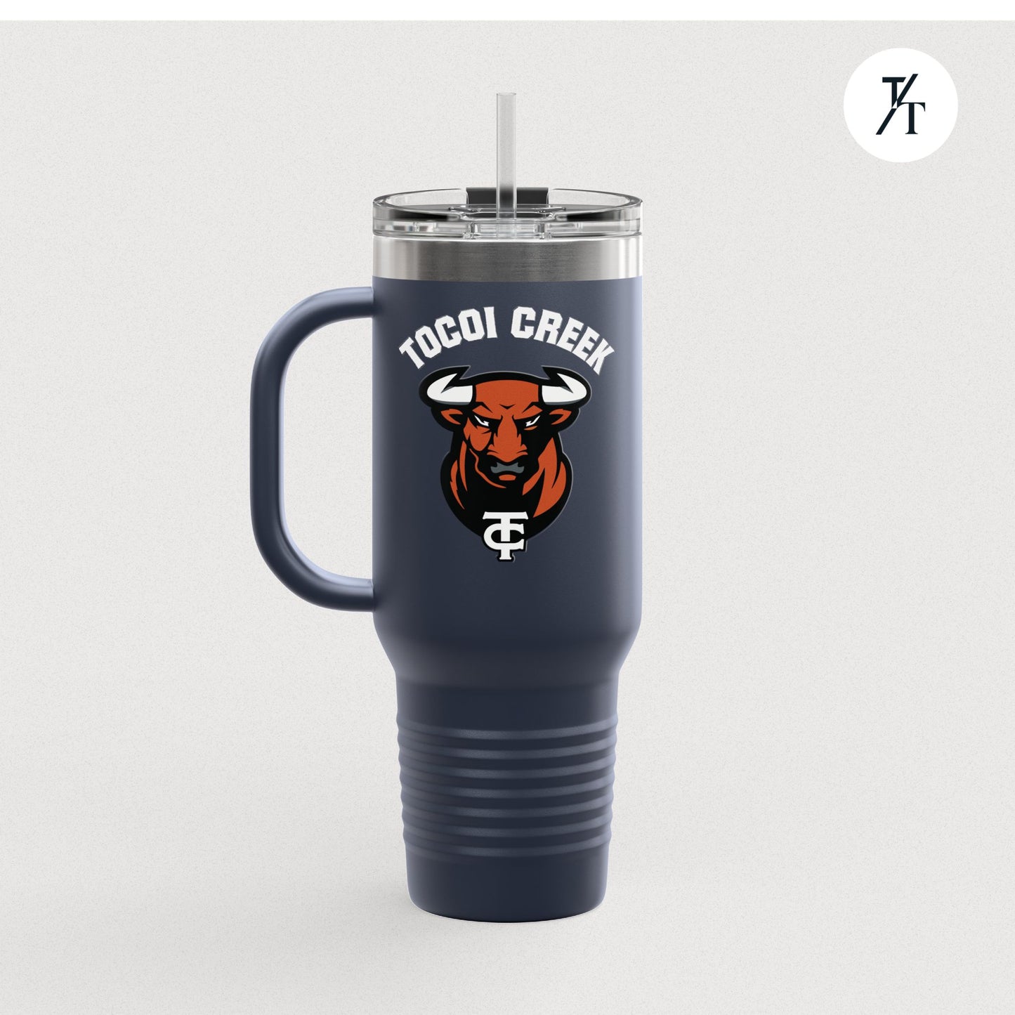 Tocoi Creek 40oz Toro Travel Tumbler – Insulated School Spirit Mug with Handle