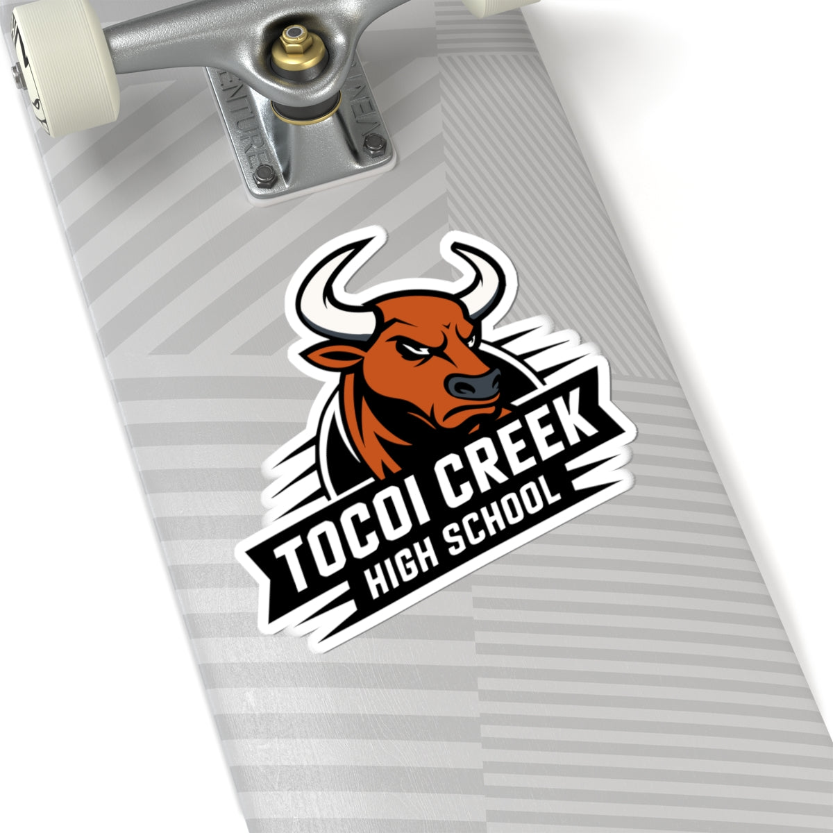 Angled Toro Mascot Sticker – Tocoi Creek Spirit Decal