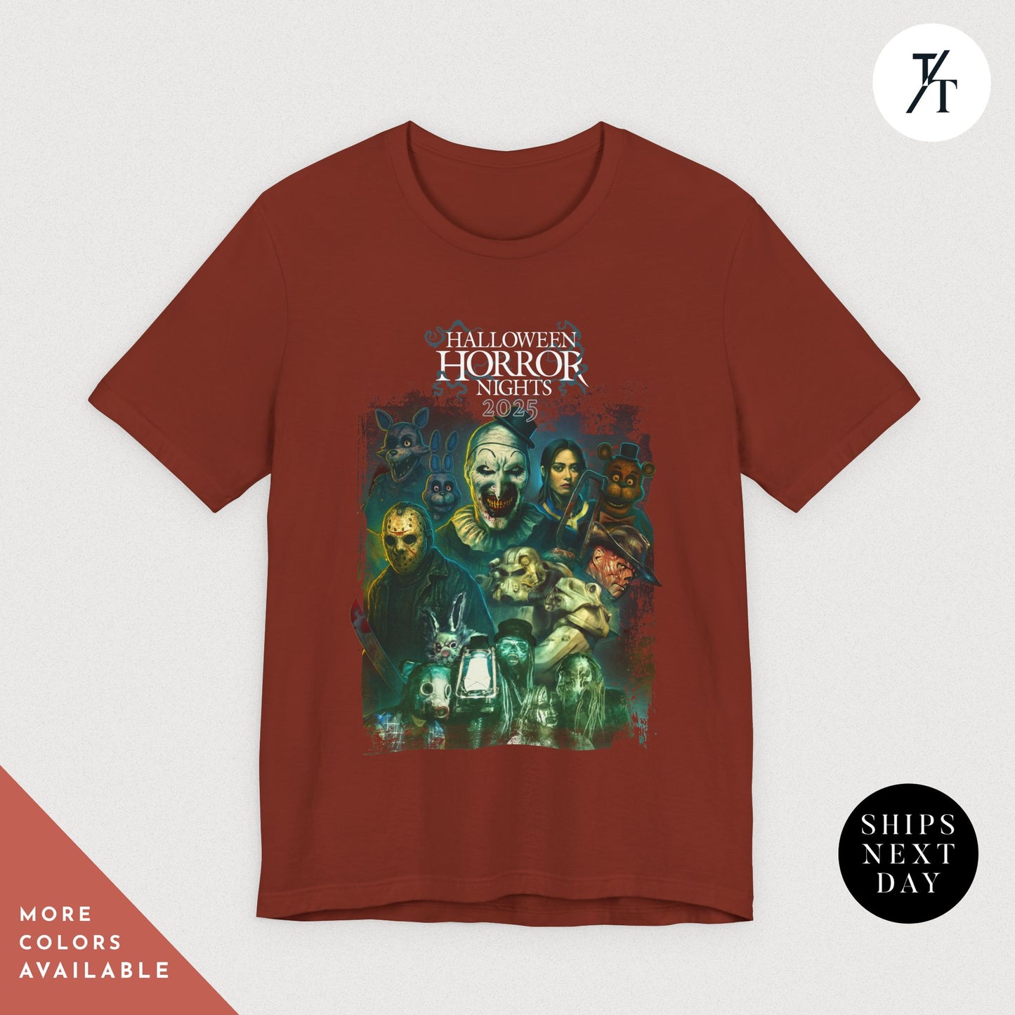 Horror Ensemble Tee - Universal Studios Halloween Horror Nights 2025 - 100% Exclusive Original Design