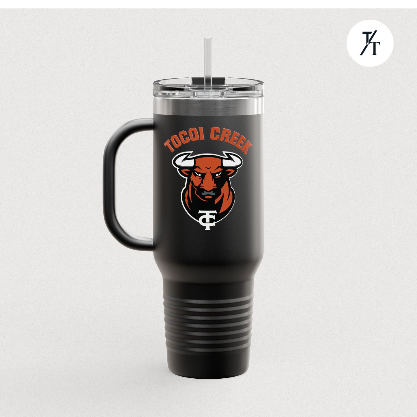 Tocoi Creek 40oz Toro Travel Tumbler – Insulated School Spirit Mug with Handle
