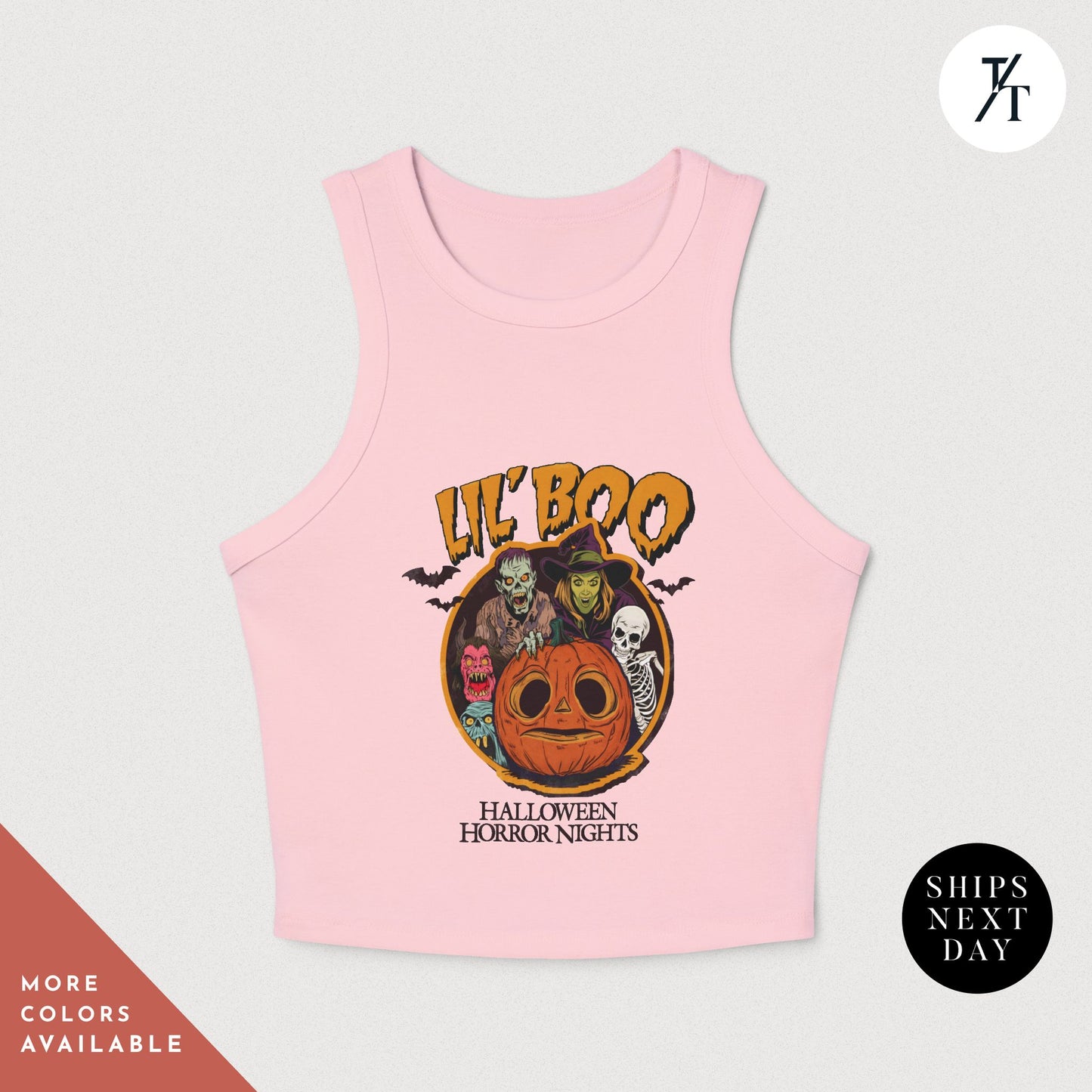 Horror Nights 2024 "Lil Boo" Racer Tank Top for woman
