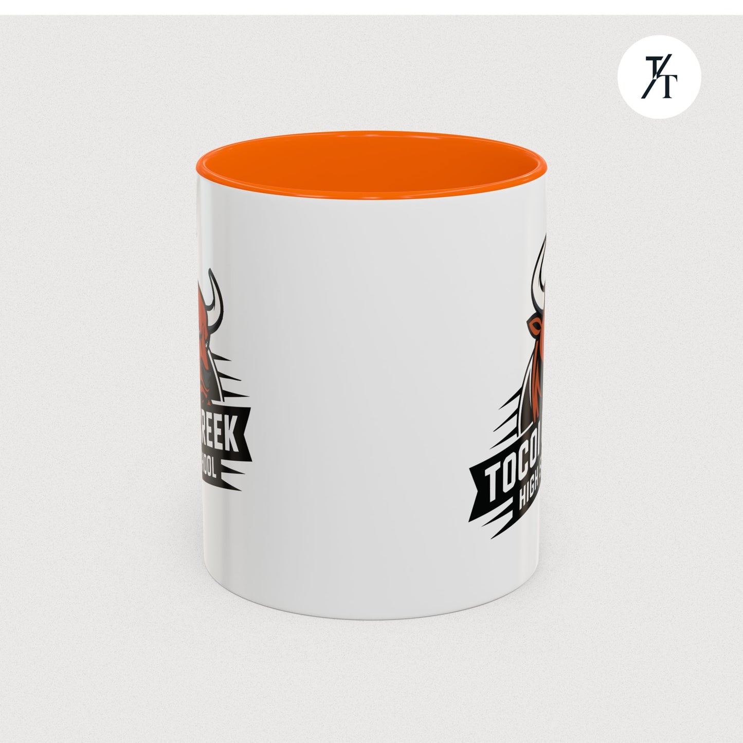 Tocoi Creek High School Accent Coffee Mug | Personalized Graduation Gift, School Spirit Mug, Custom Teacher Cup, Unique Student Gift