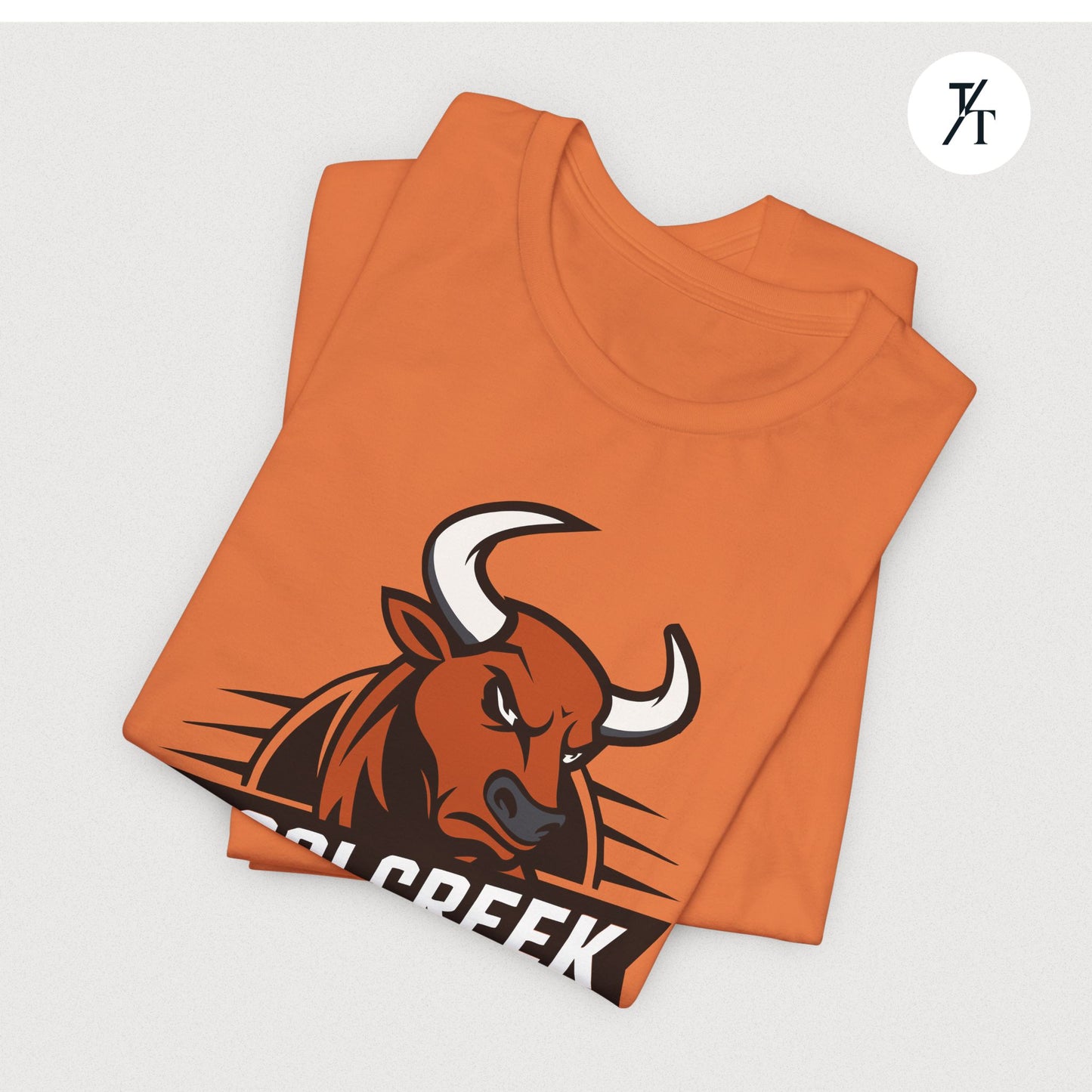 Angled Toro Mascot Tee – Tocoi Creek High School Spirit Shirt