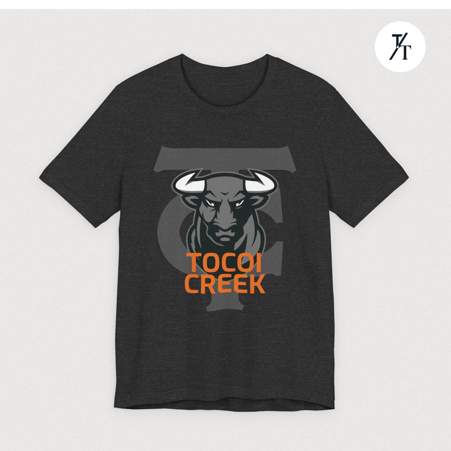 Mono Shadow Toro Tee – Tocoi Creek High School Bull Shirt