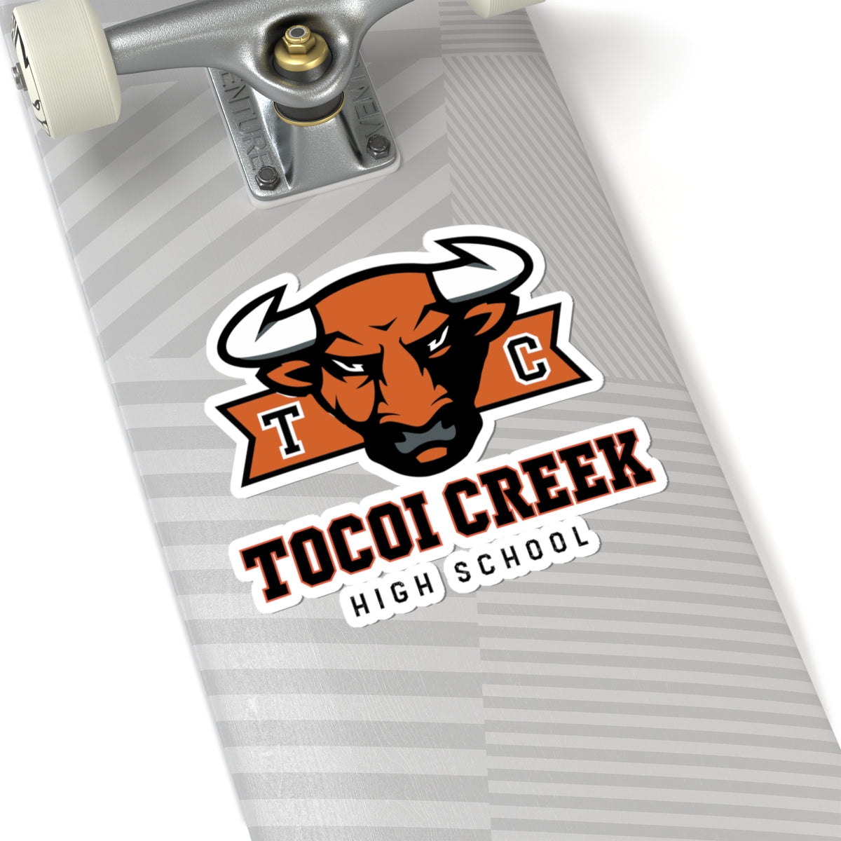 TC Toro Block Head Sticker – Tocoi Creek Bull Mascot Decal