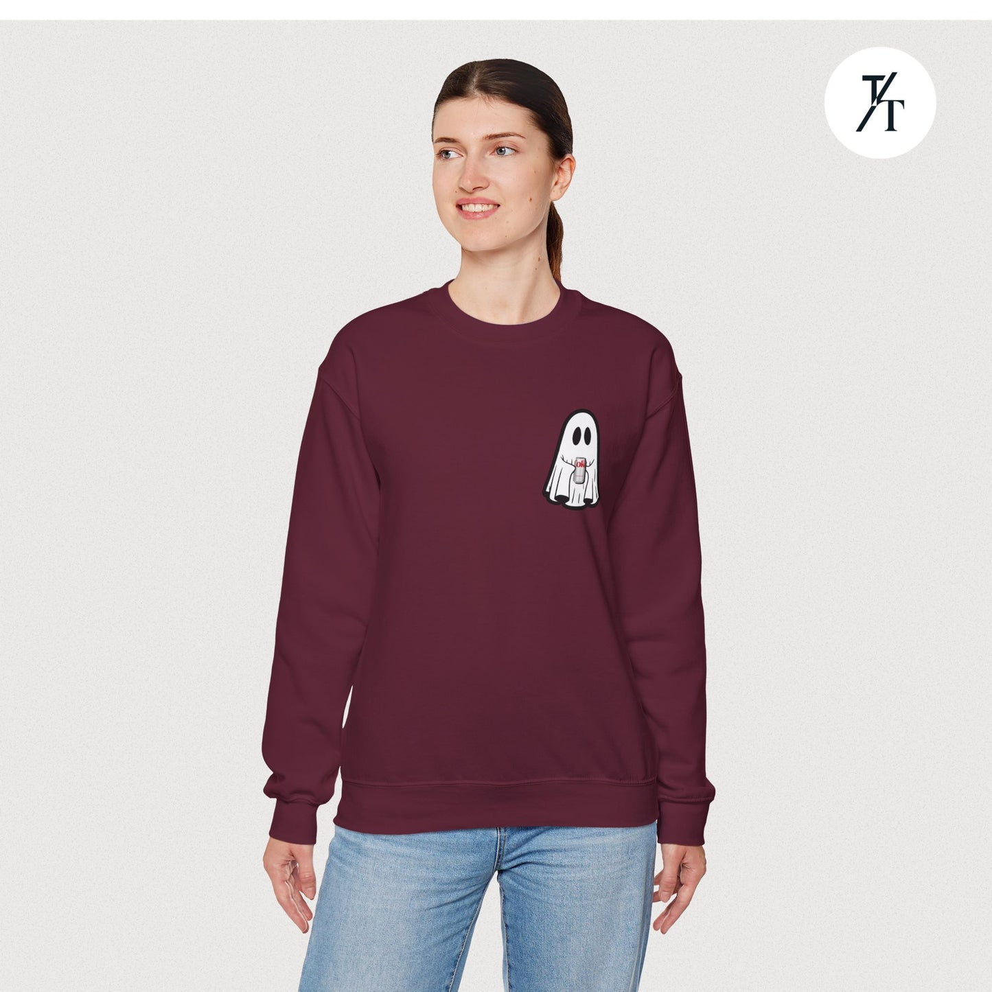 Cute Boo Ghost Diet Coke Halloween Spooky Sweatshirt