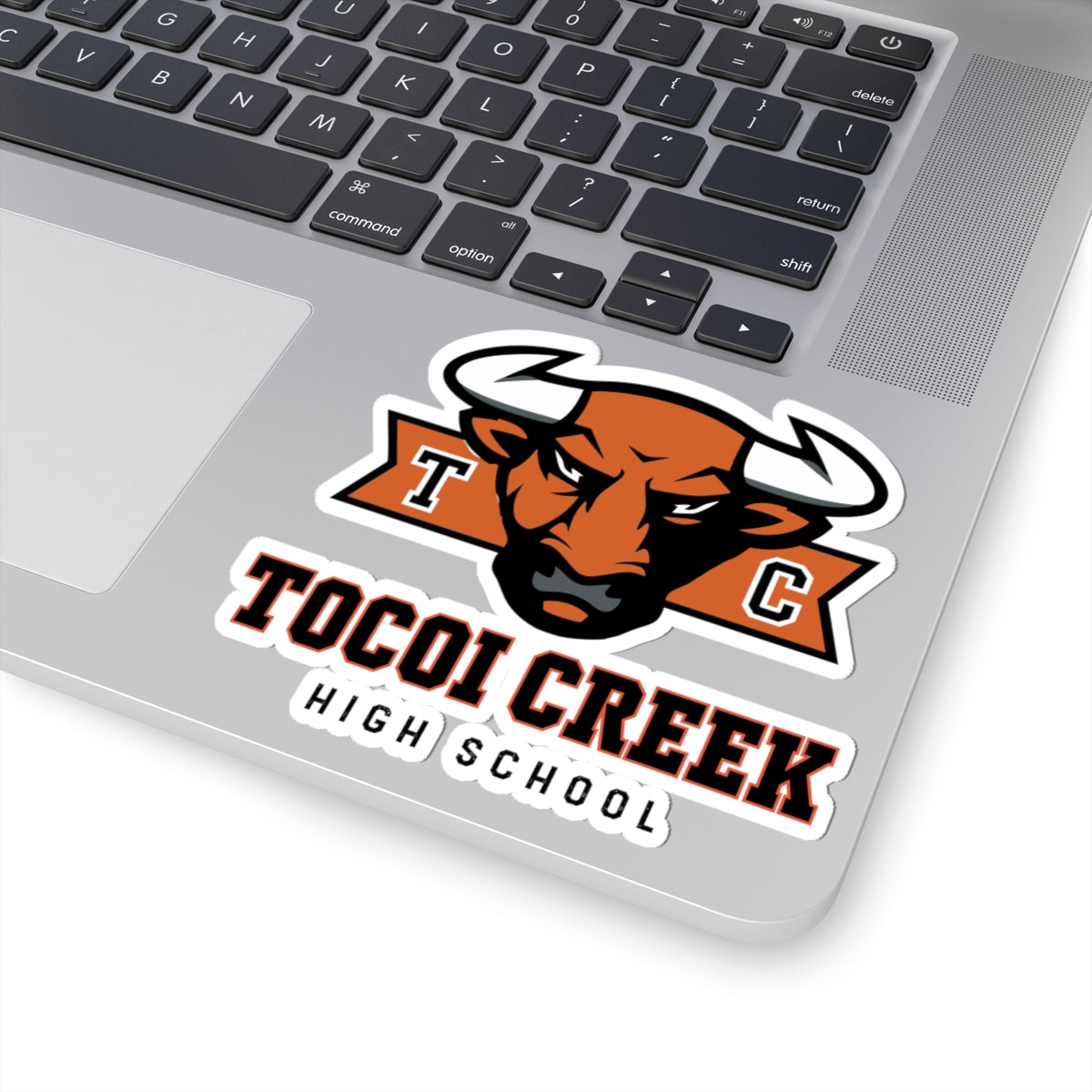 TC Toro Block Head Sticker – Tocoi Creek Bull Mascot Decal