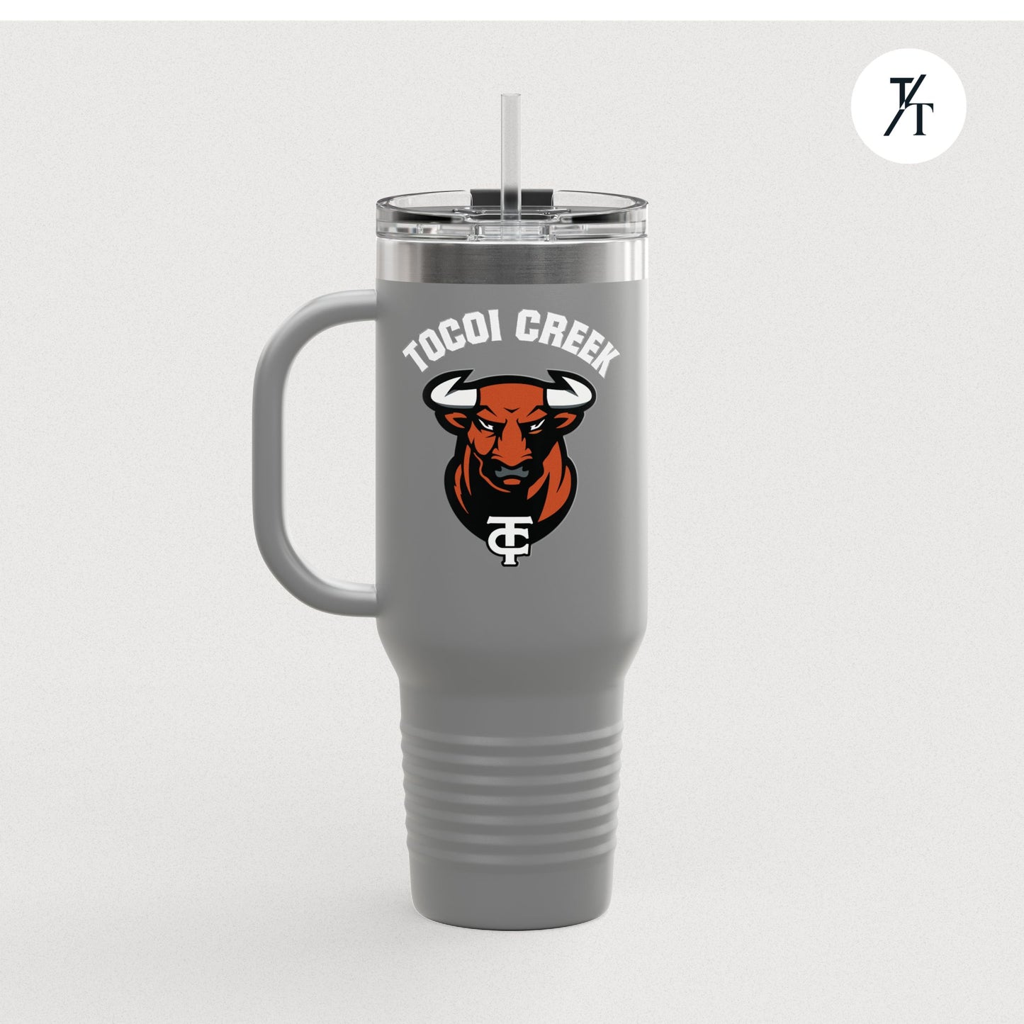 Tocoi Creek 40oz Toro Travel Tumbler – Insulated School Spirit Mug with Handle