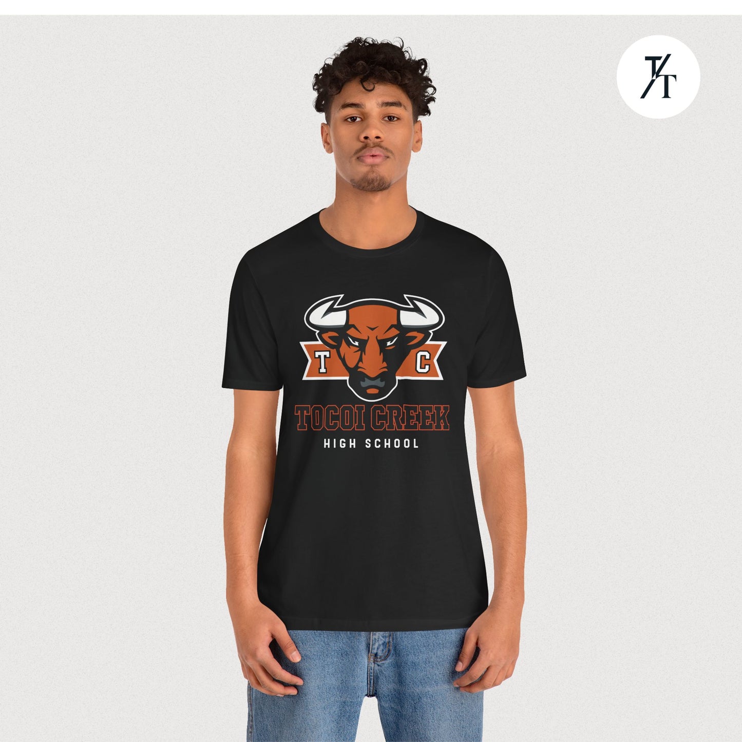 TC Toro Block Head Tee – Tocoi Creek High School Spirit Shirt