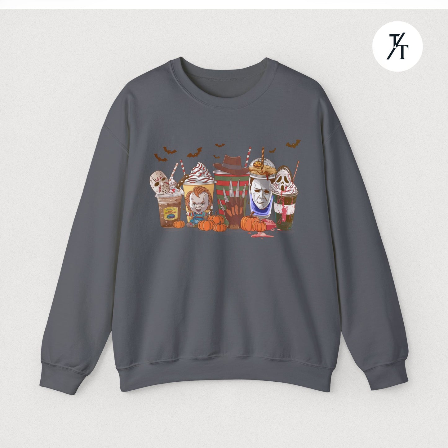 Horror Characters Coffee Sweatshirt