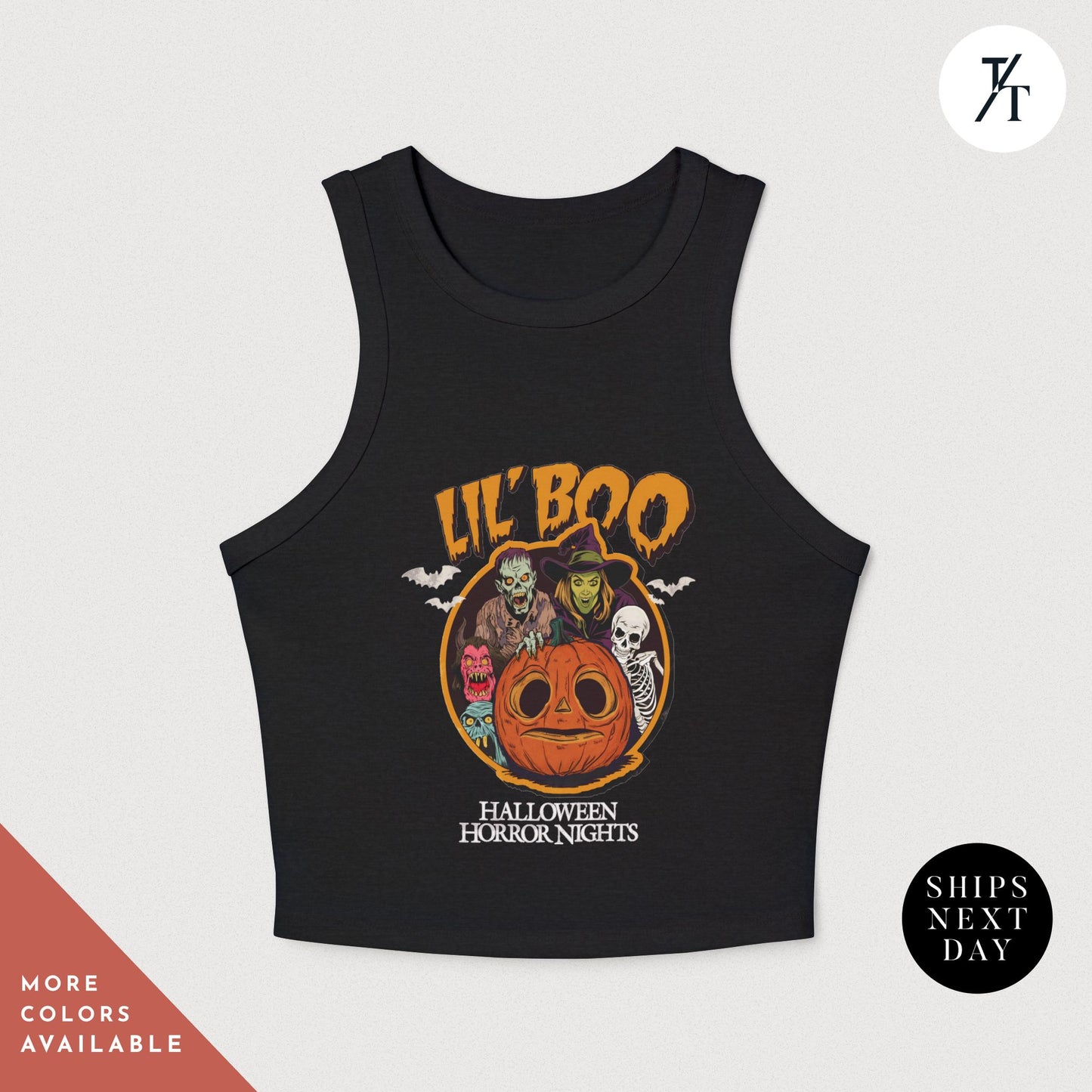Horror Nights 2024 "Lil Boo" Racer Tank Top for woman