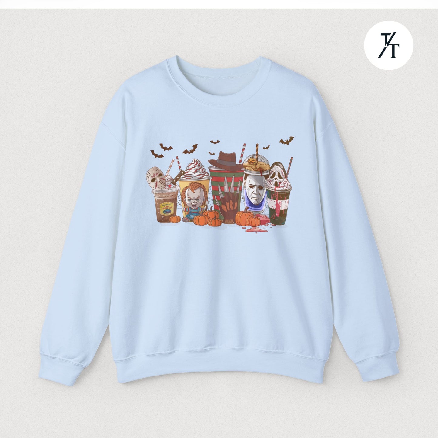 Horror Characters Coffee Sweatshirt