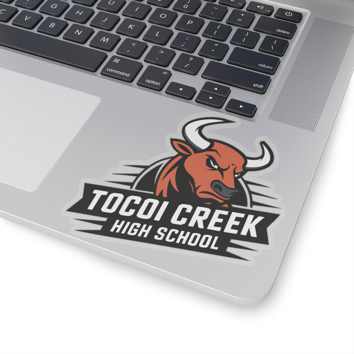 Angled Toro Mascot Sticker – Tocoi Creek Spirit Decal