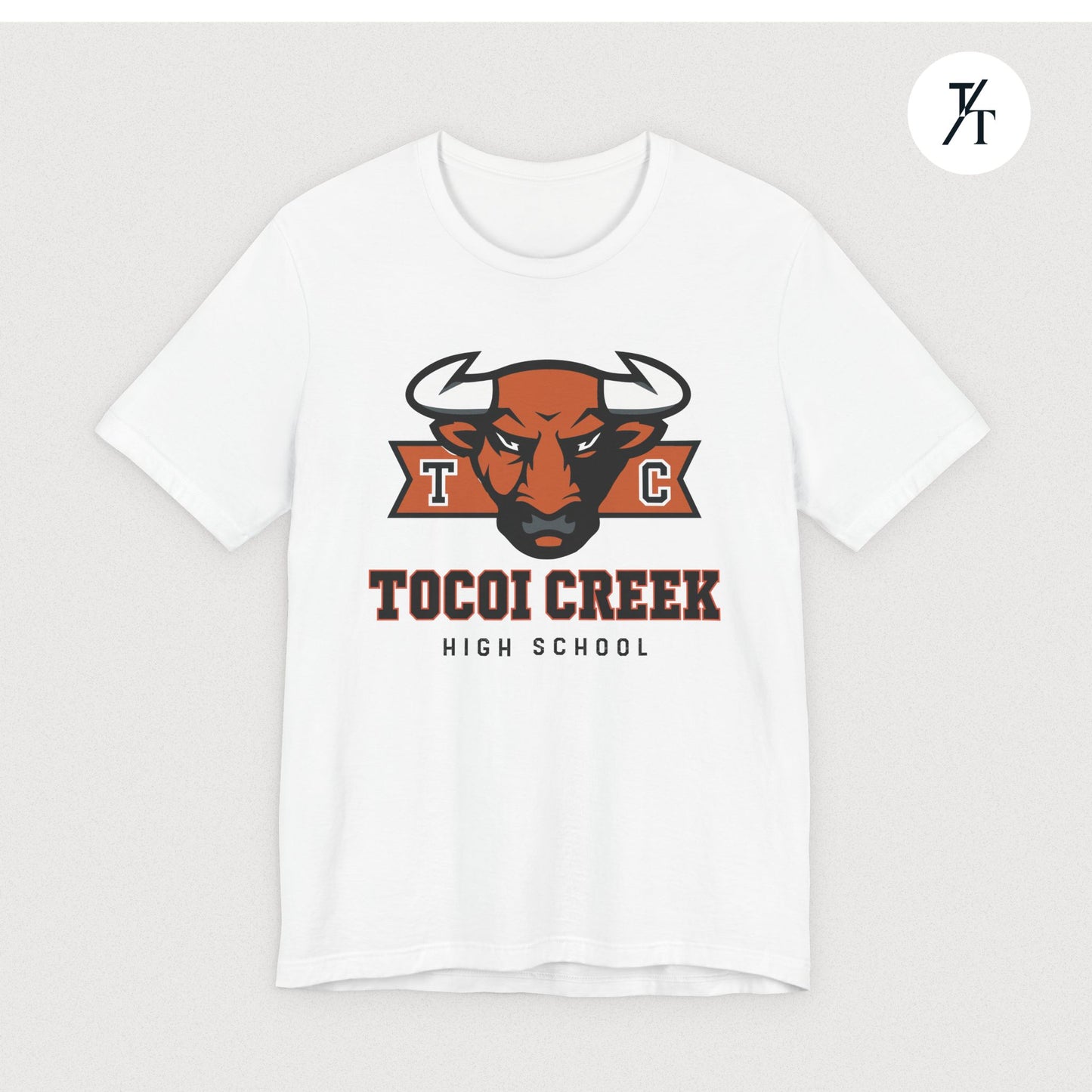 TC Toro Block Head Tee – Tocoi Creek High School Spirit Shirt