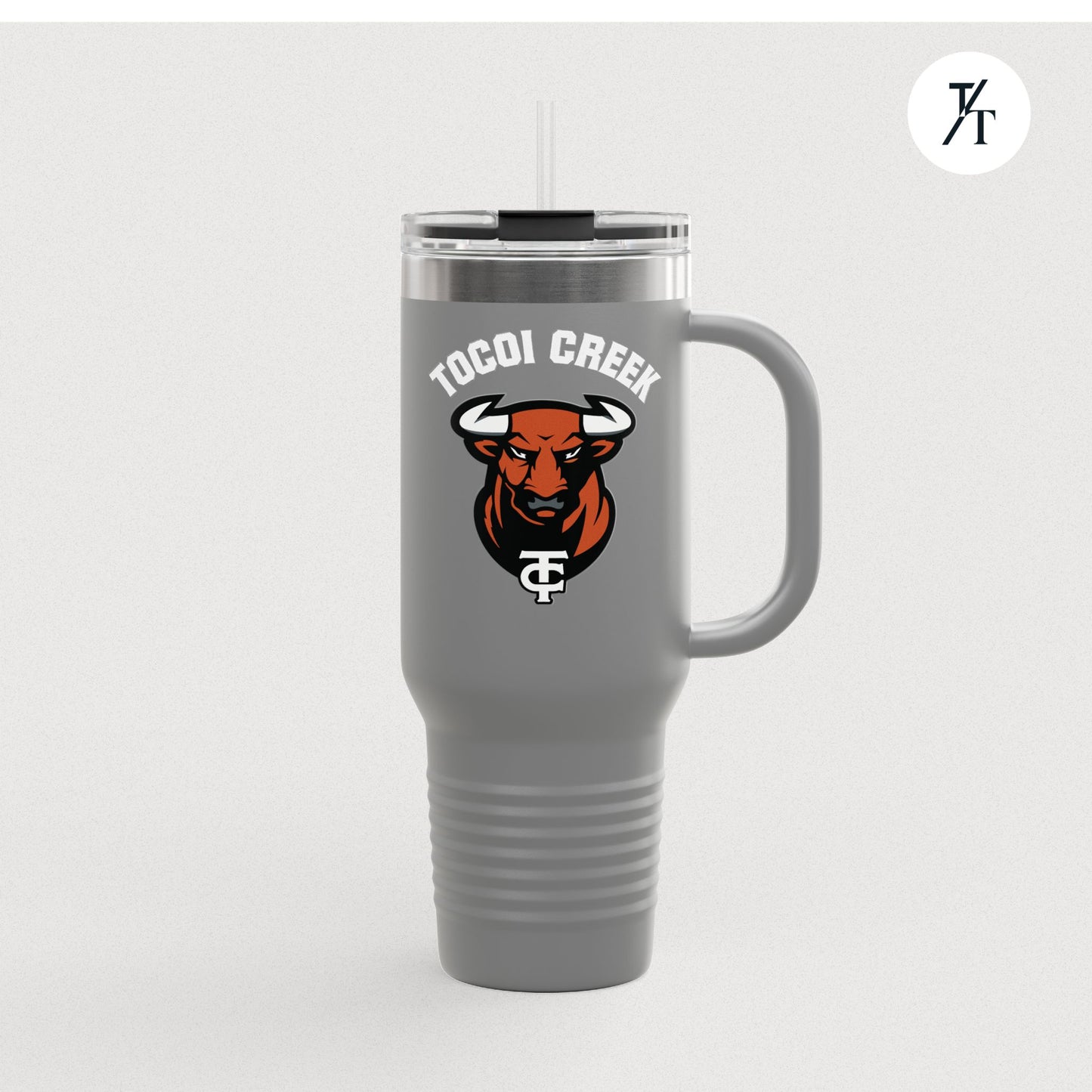 Tocoi Creek 40oz Toro Travel Tumbler – Insulated School Spirit Mug with Handle