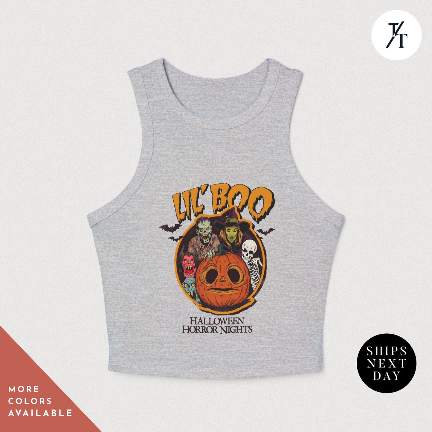 Horror Nights 2024 "Lil Boo" Racer Tank Top for woman