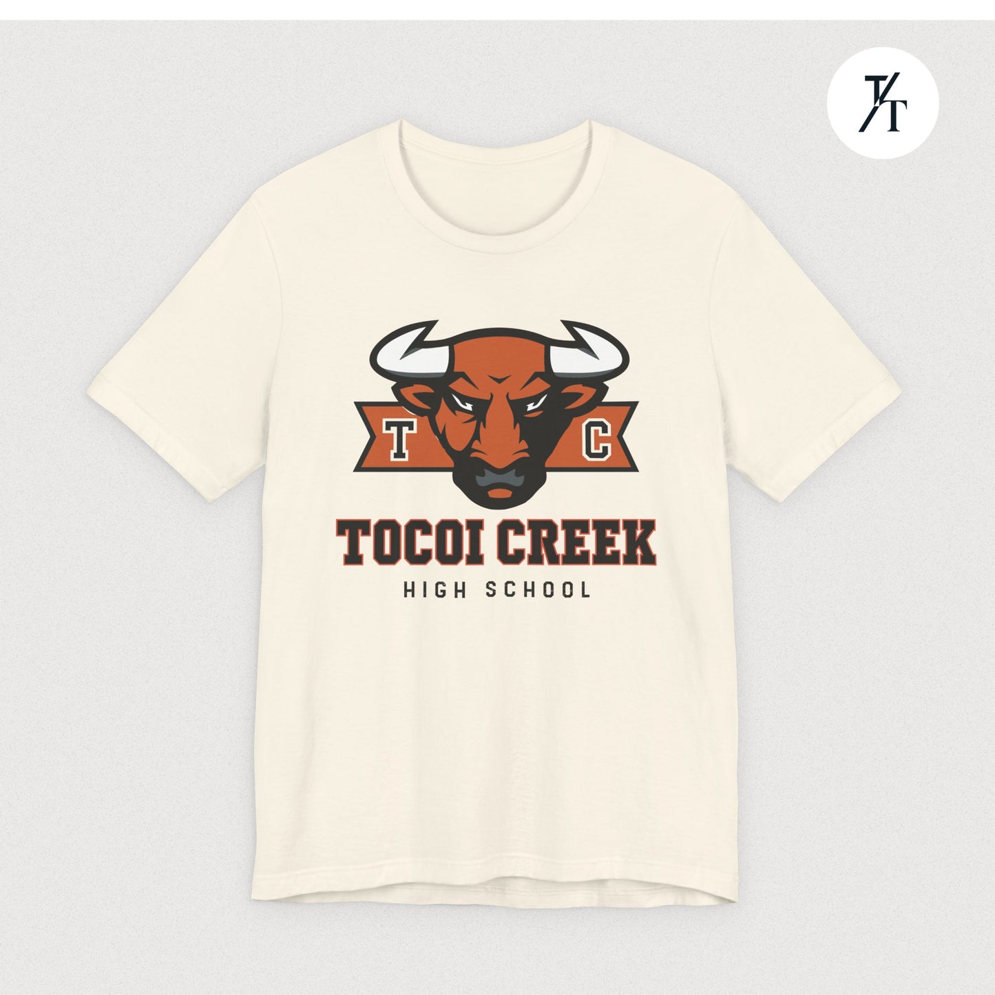 TC Toro Block Head Tee – Tocoi Creek High School Spirit Shirt