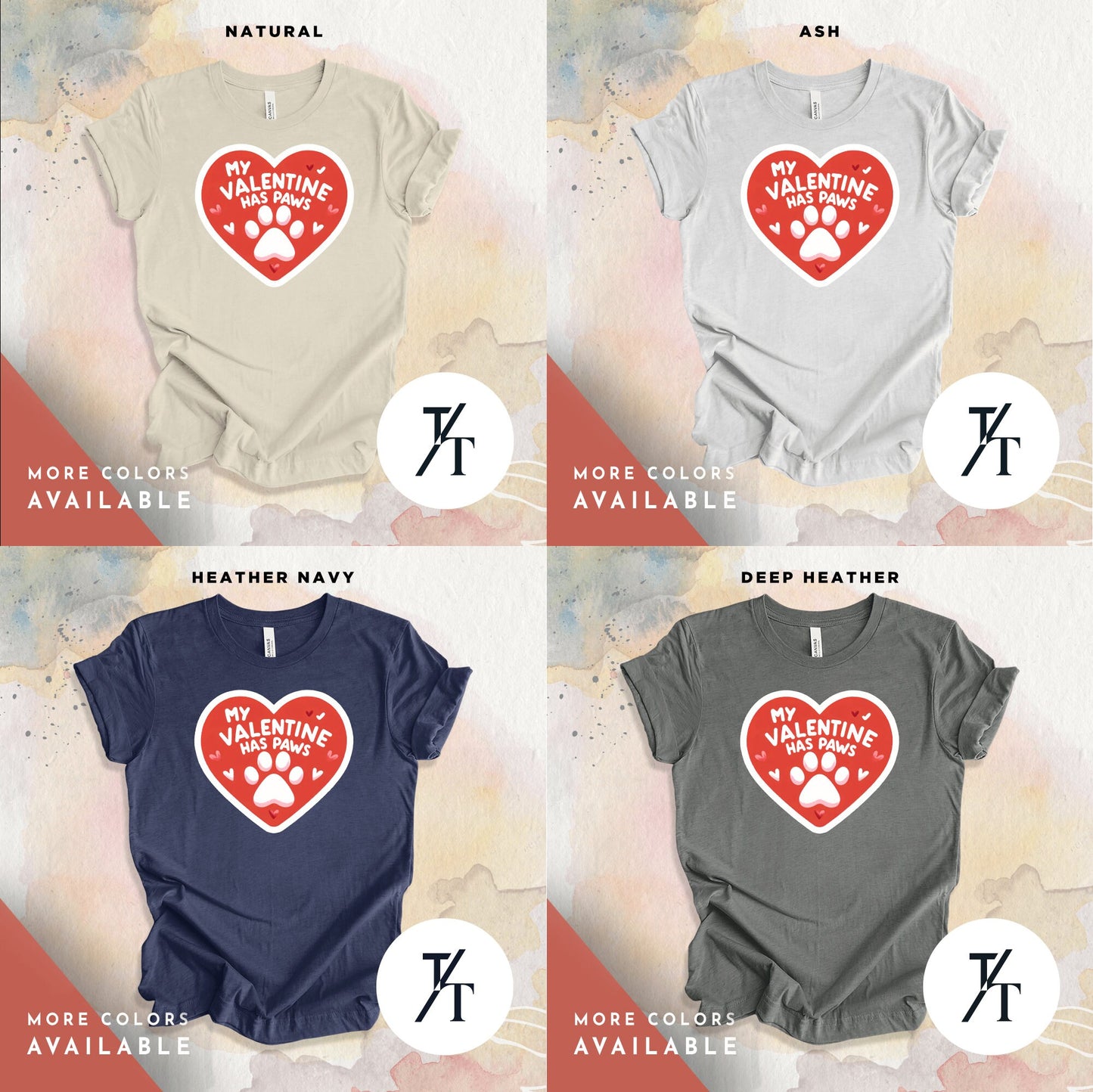 Pet Lover Valentines Dog Shirts Cat Mom Love Tee