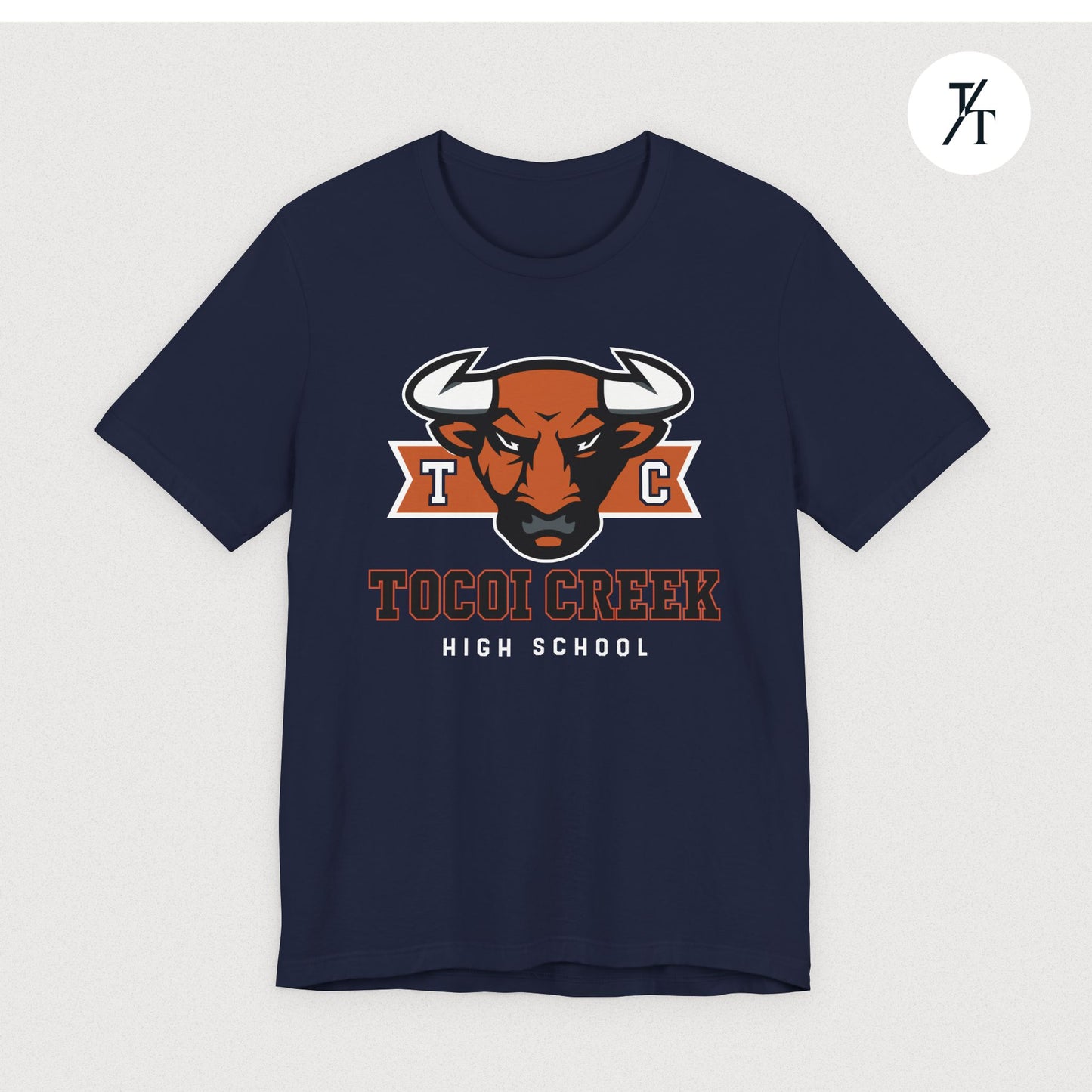 TC Toro Block Head Tee – Tocoi Creek High School Spirit Shirt