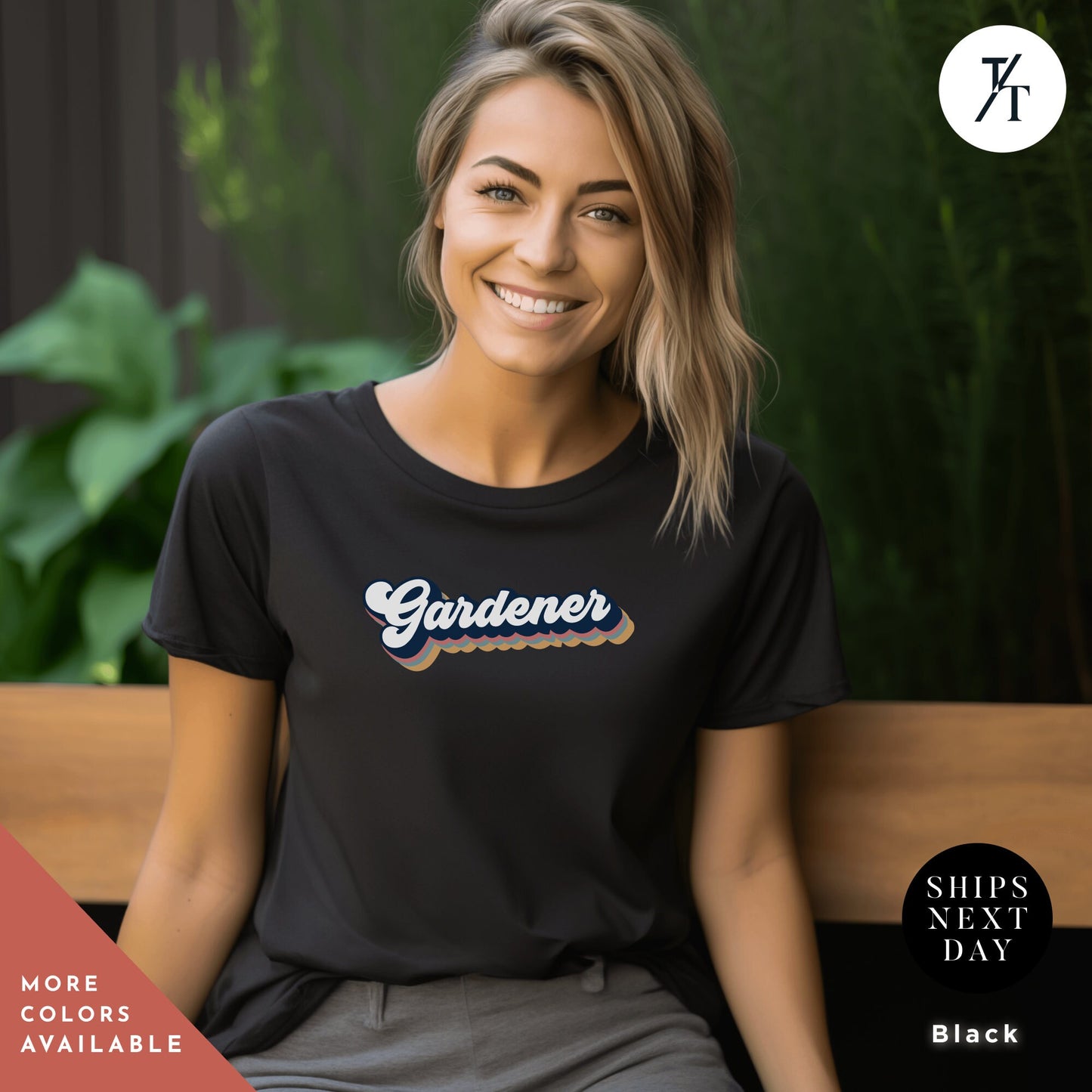 Retro Gardener Shirt, Gift For Gardener, Plant Mom Tee