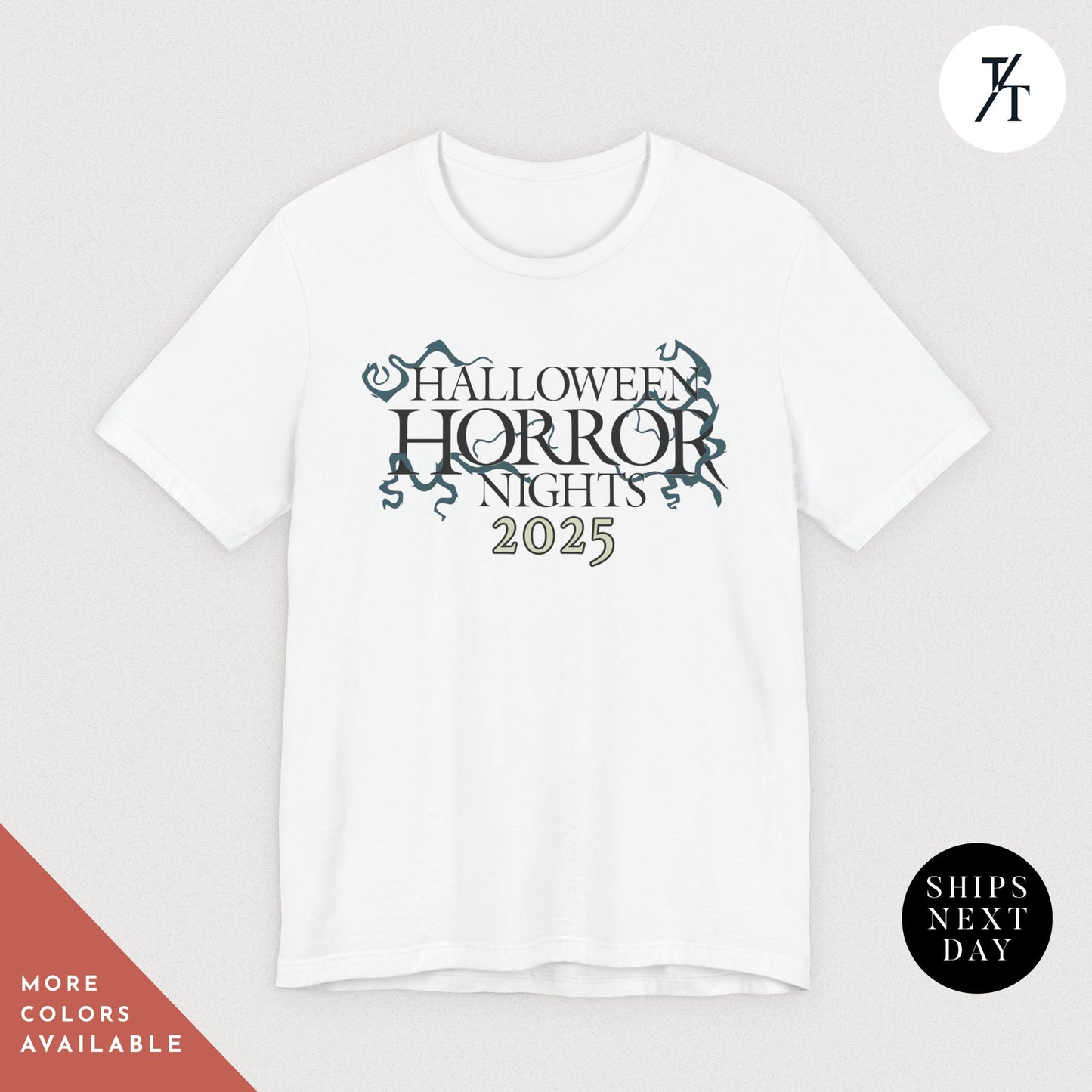 Halloween Horror Nights 2025 Classy Type Tee