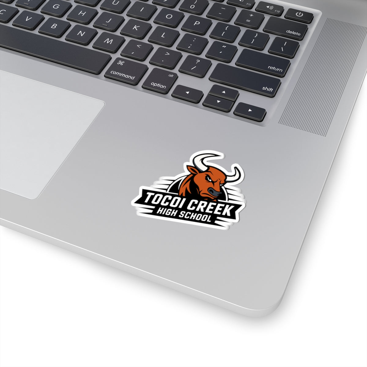 Angled Toro Mascot Sticker – Tocoi Creek Spirit Decal