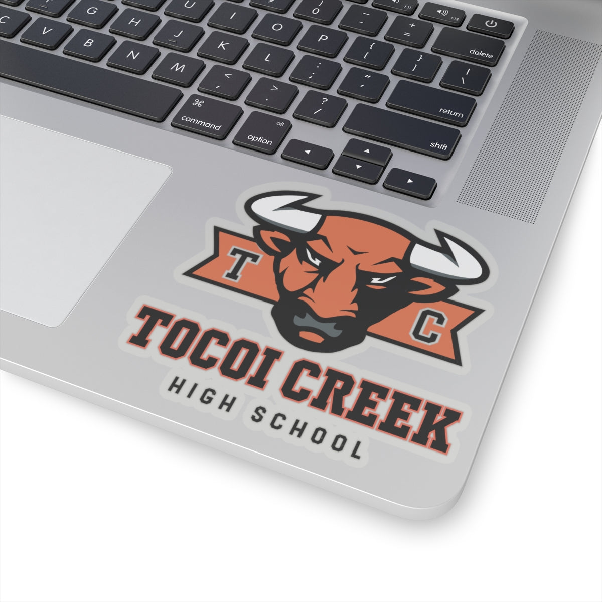 TC Toro Block Head Sticker – Tocoi Creek Bull Mascot Decal