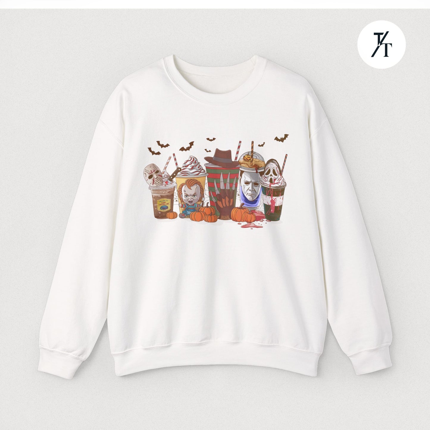 Horror Characters Coffee Sweatshirt