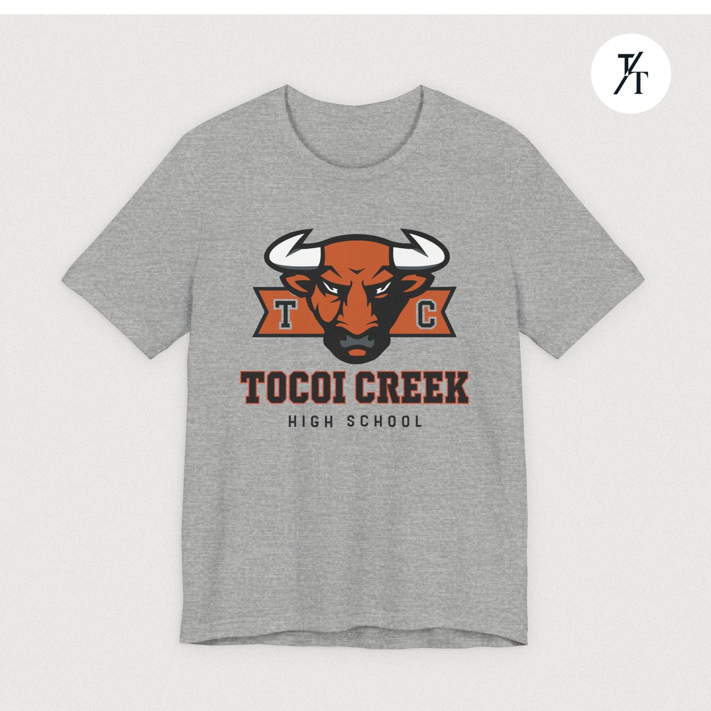 TC Toro Block Head Tee – Tocoi Creek High School Spirit Shirt