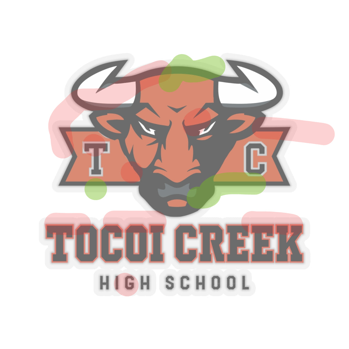 TC Toro Block Head Sticker – Tocoi Creek Bull Mascot Decal