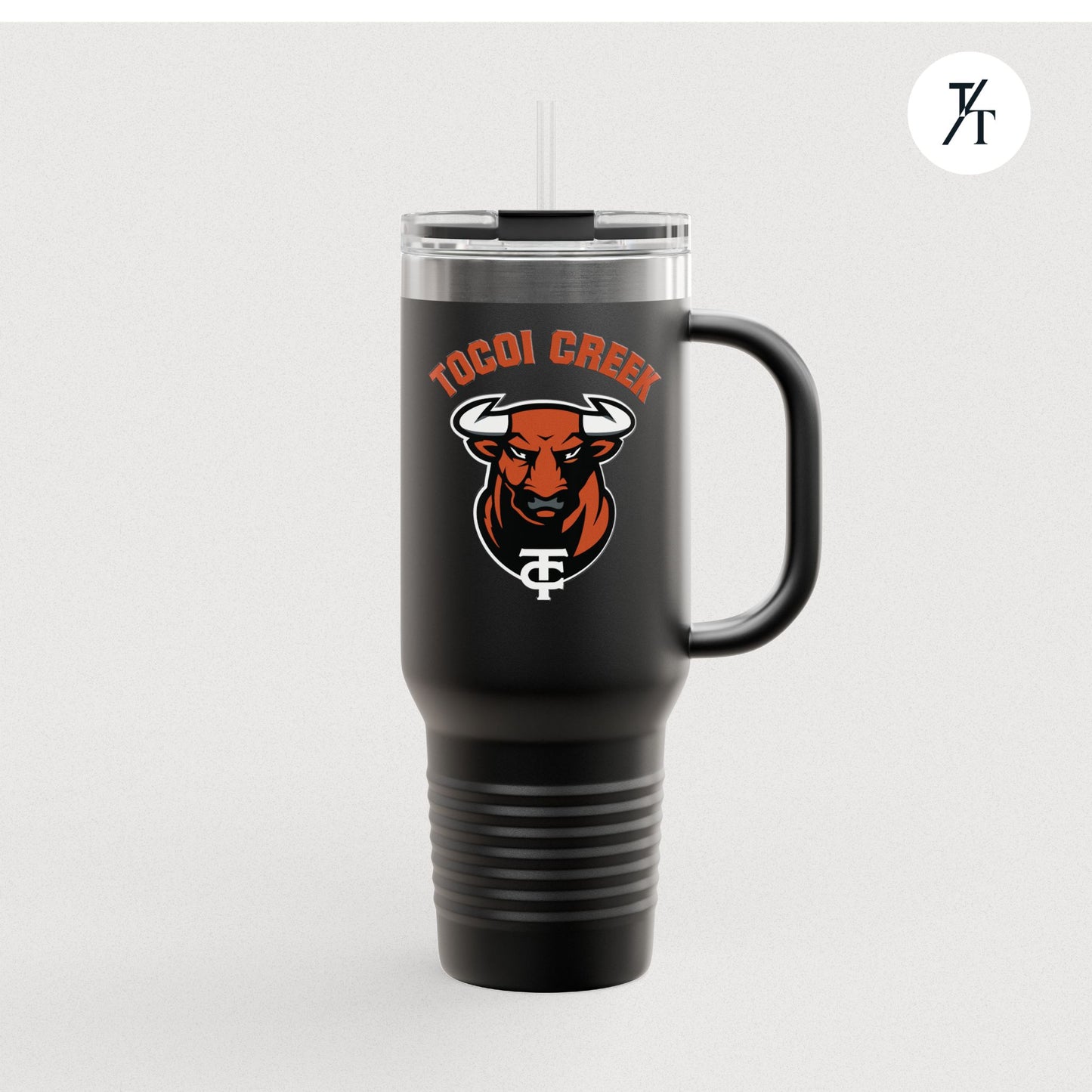 Tocoi Creek 40oz Toro Travel Tumbler – Insulated School Spirit Mug with Handle