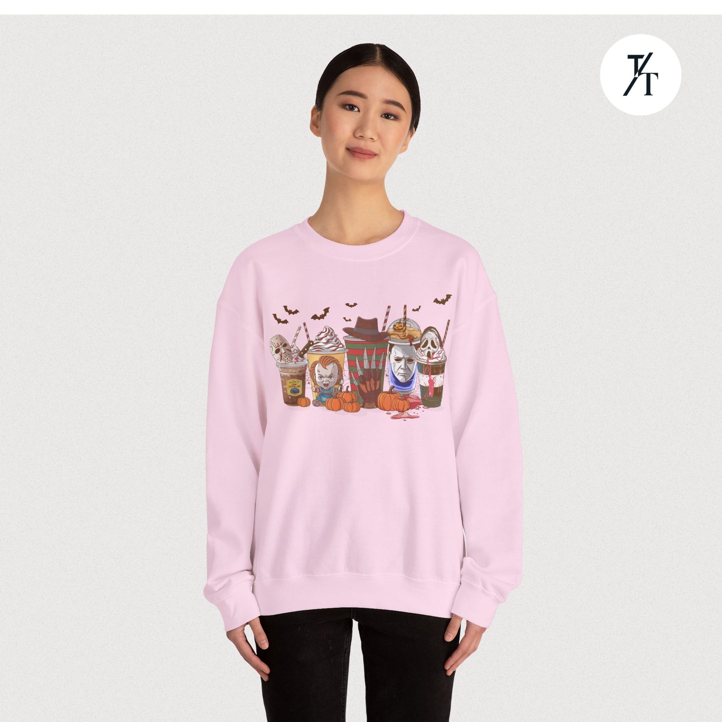 Horror Characters Coffee Sweatshirt