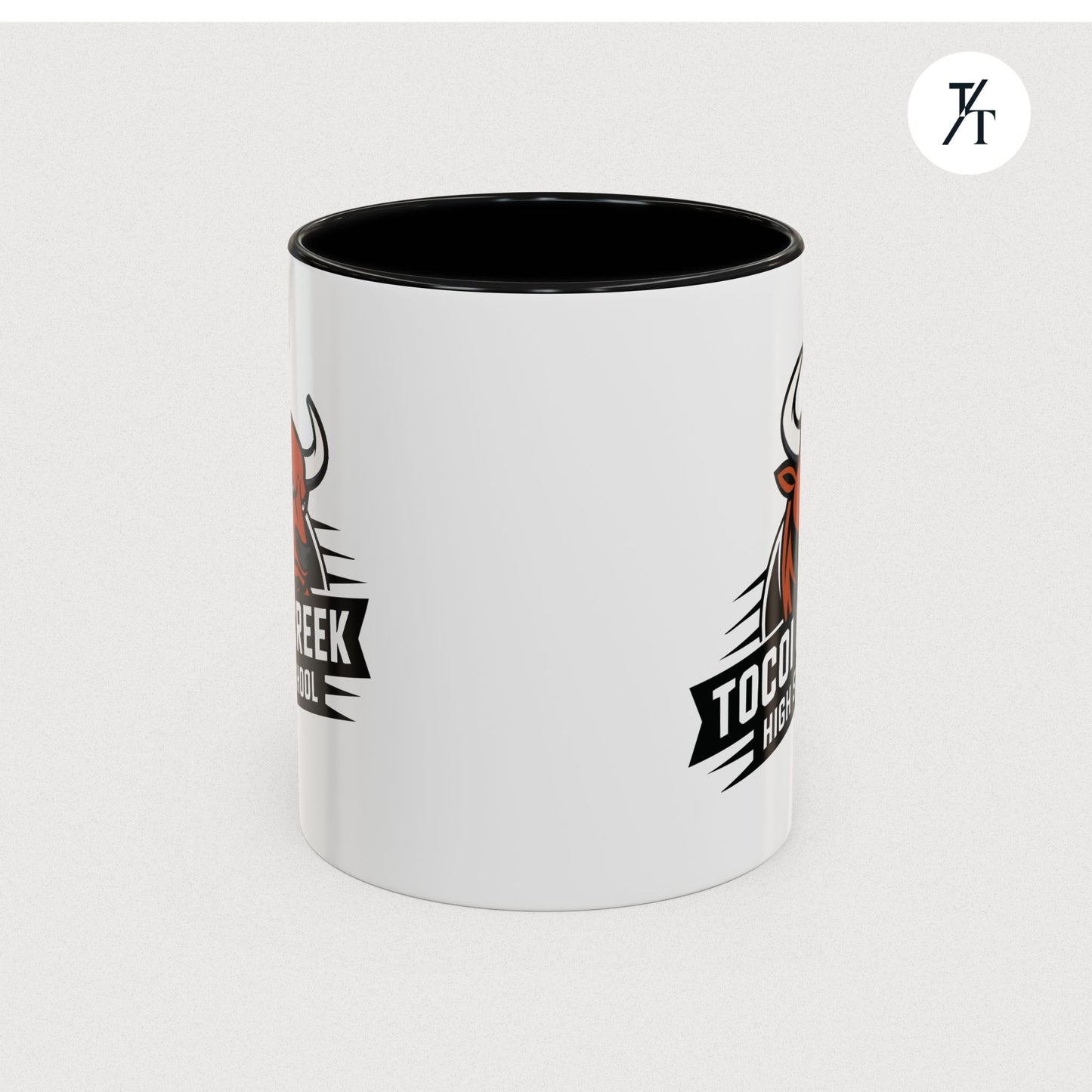 Tocoi Creek High School Accent Coffee Mug | Personalized Graduation Gift, School Spirit Mug, Custom Teacher Cup, Unique Student Gift