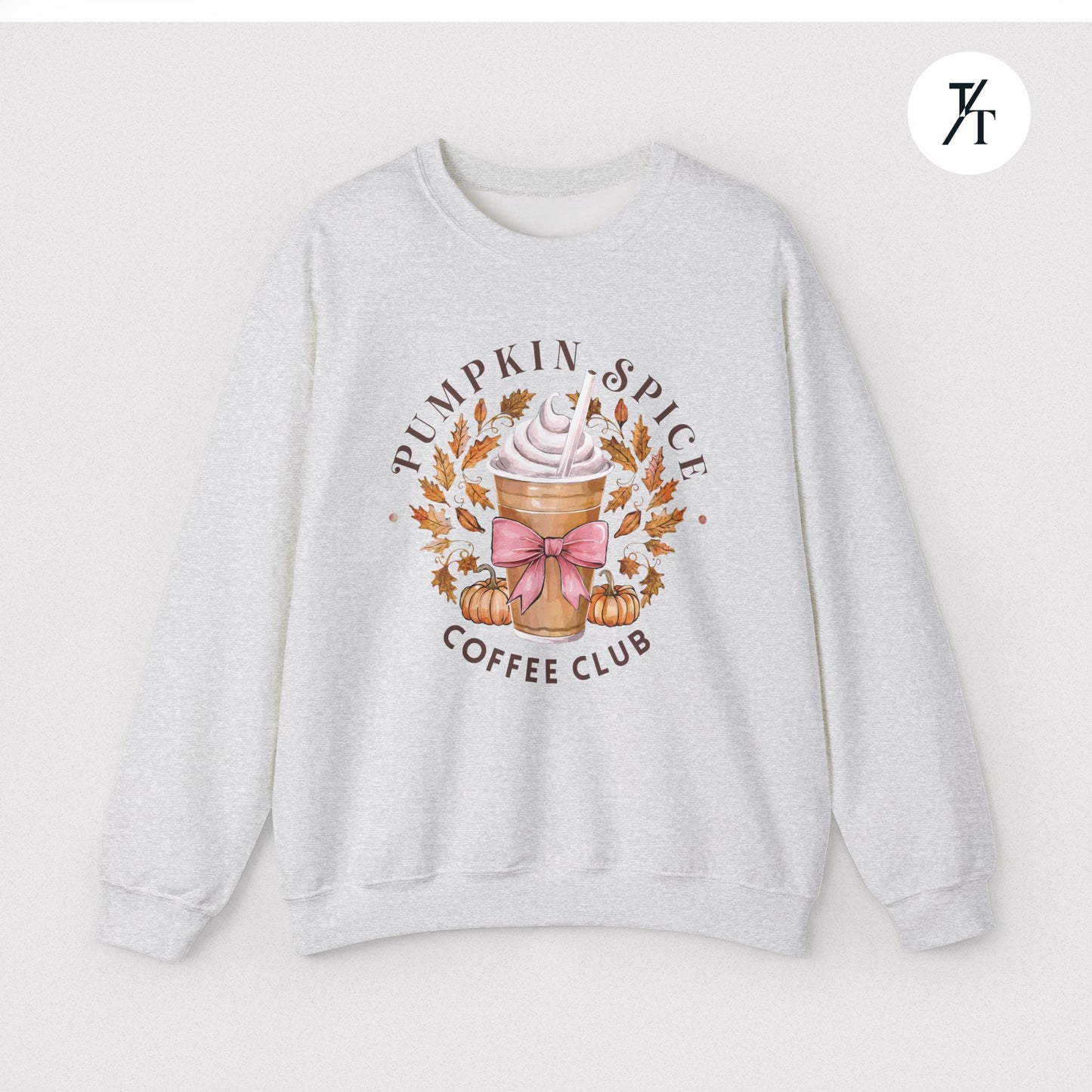 "Pumpkin Spice Coffee Club" Adorable Women's Fall Sweatshirt