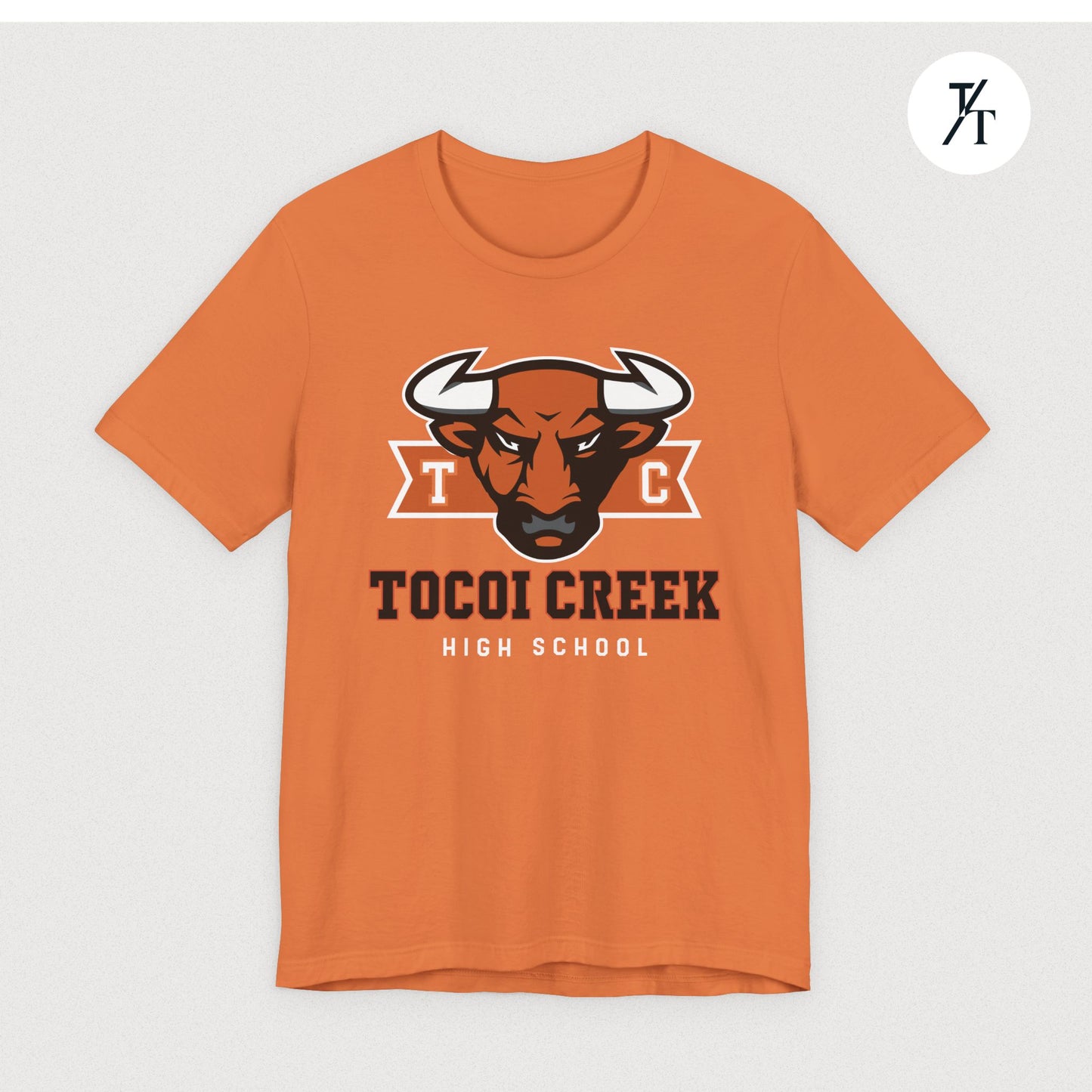 TC Toro Block Head Tee – Tocoi Creek High School Spirit Shirt