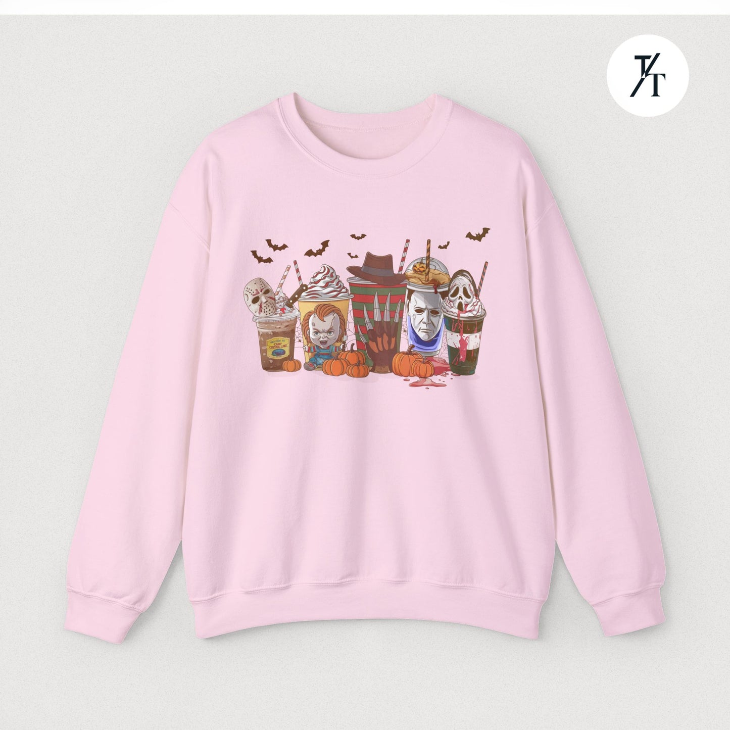 Horror Characters Coffee Sweatshirt