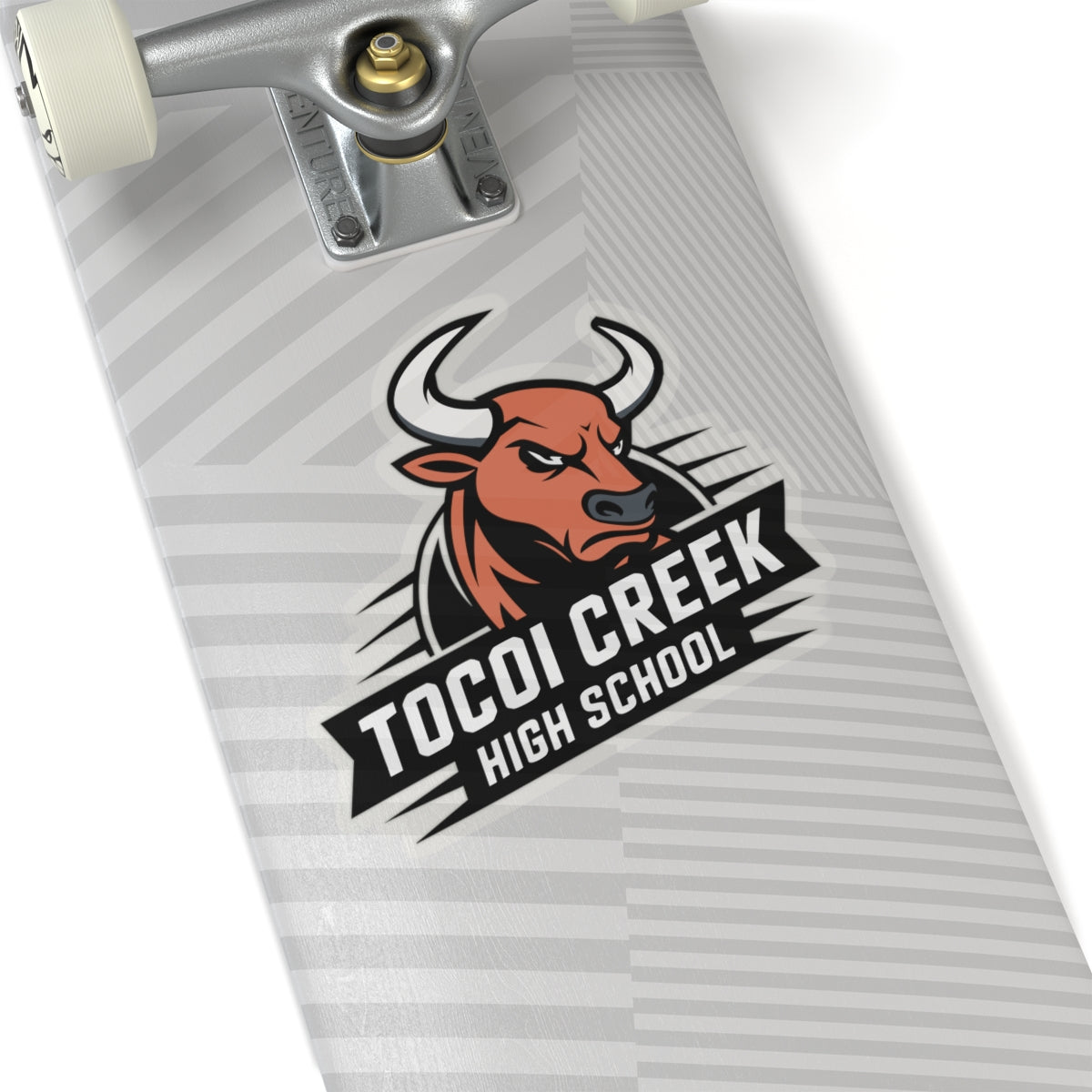 Angled Toro Mascot Sticker – Tocoi Creek Spirit Decal