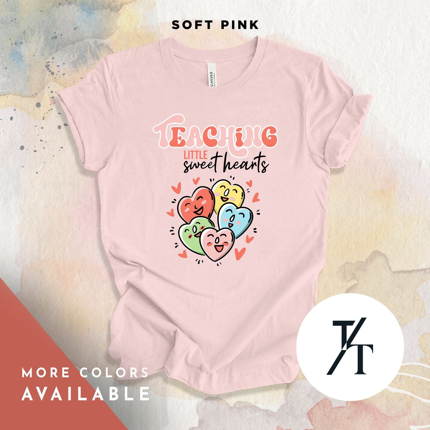 Teaching Sweethearts Teacher Shirts Valentines Day Gift Tee