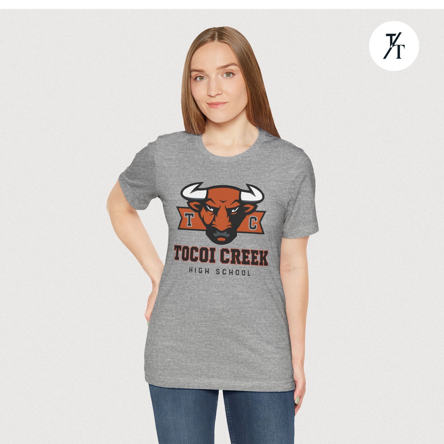 TC Toro Block Head Tee – Tocoi Creek High School Spirit Shirt