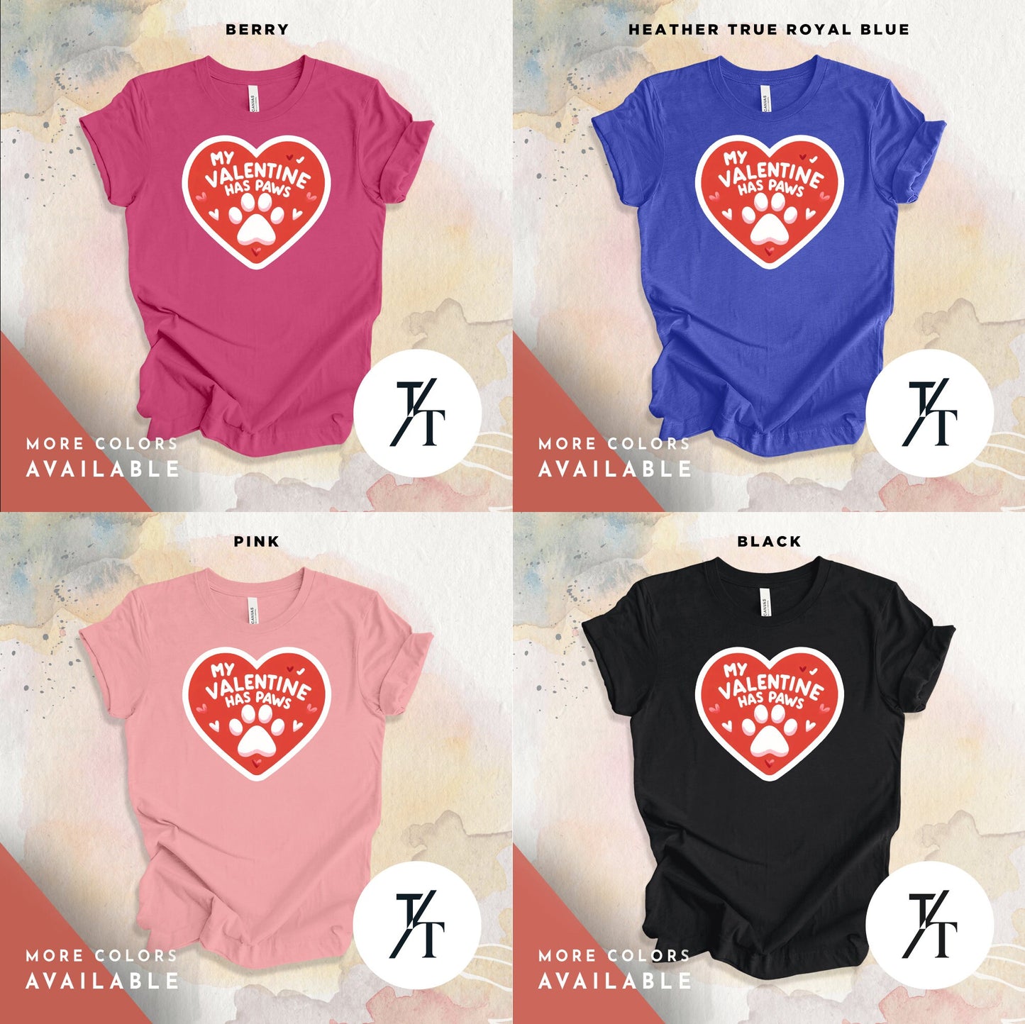 Pet Lover Valentines Dog Shirts Cat Mom Love Tee